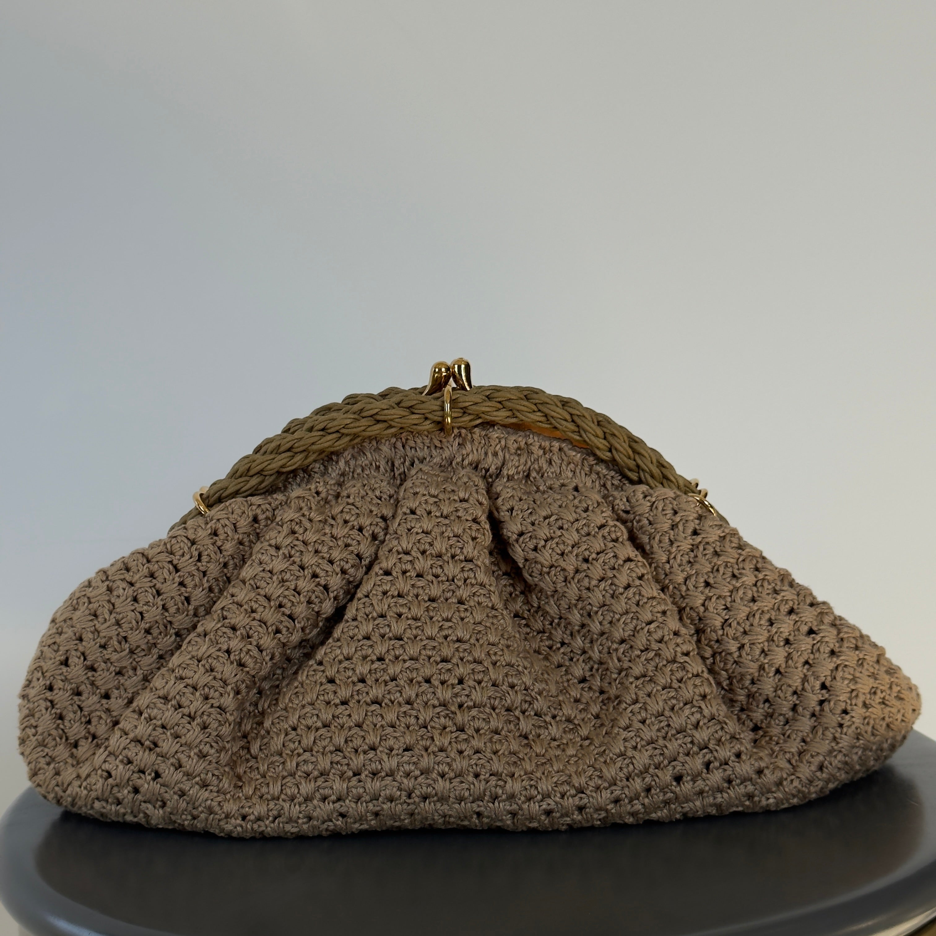 Fendi Intreccio Macrame Braided Shell Clutch With Fendi Strap - Queen May