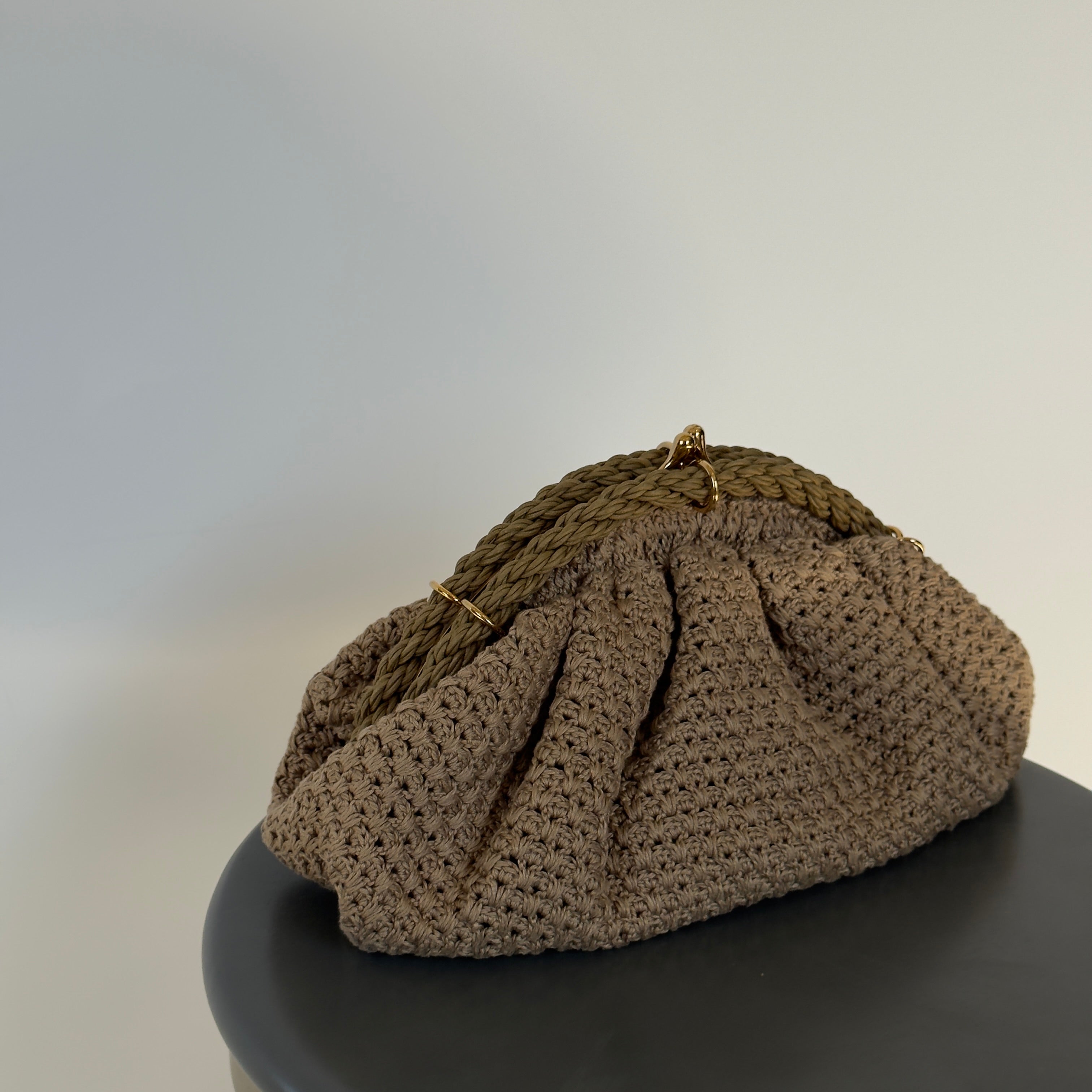 Fendi Intreccio Macrame Braided Shell Clutch With Fendi Strap - Queen May