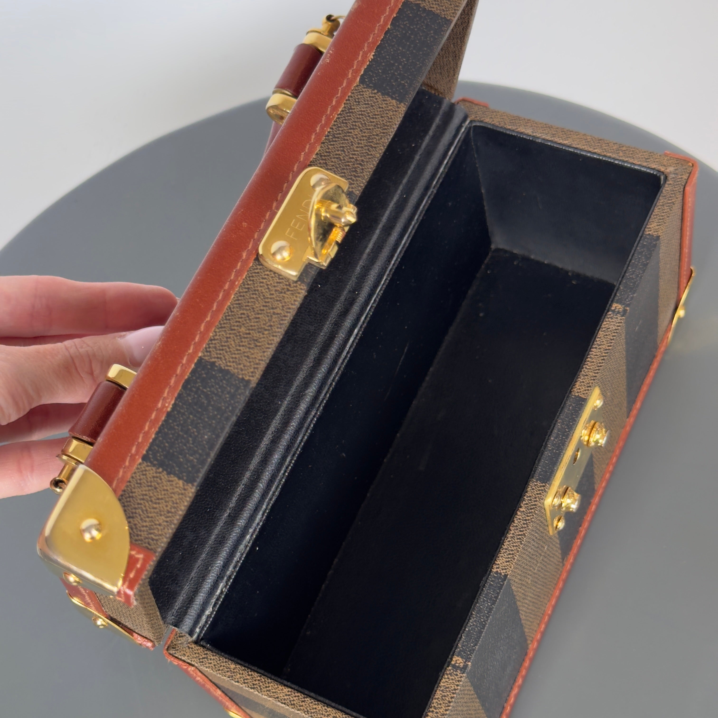 Rare Vintage Fendi Mini Pequin Hardcase - Queen May