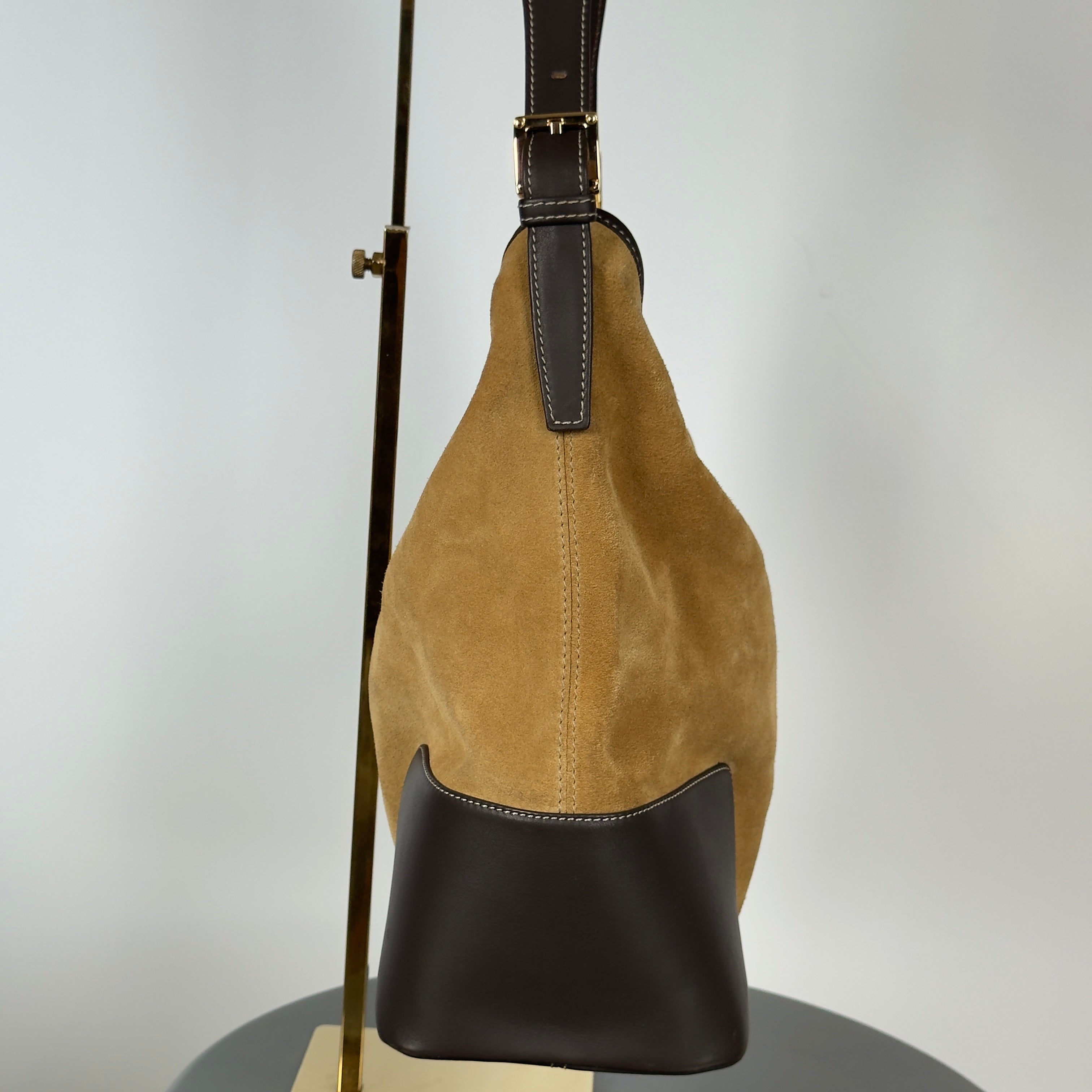 Loewe Suede Anagram Shoulder Bag - Queen May