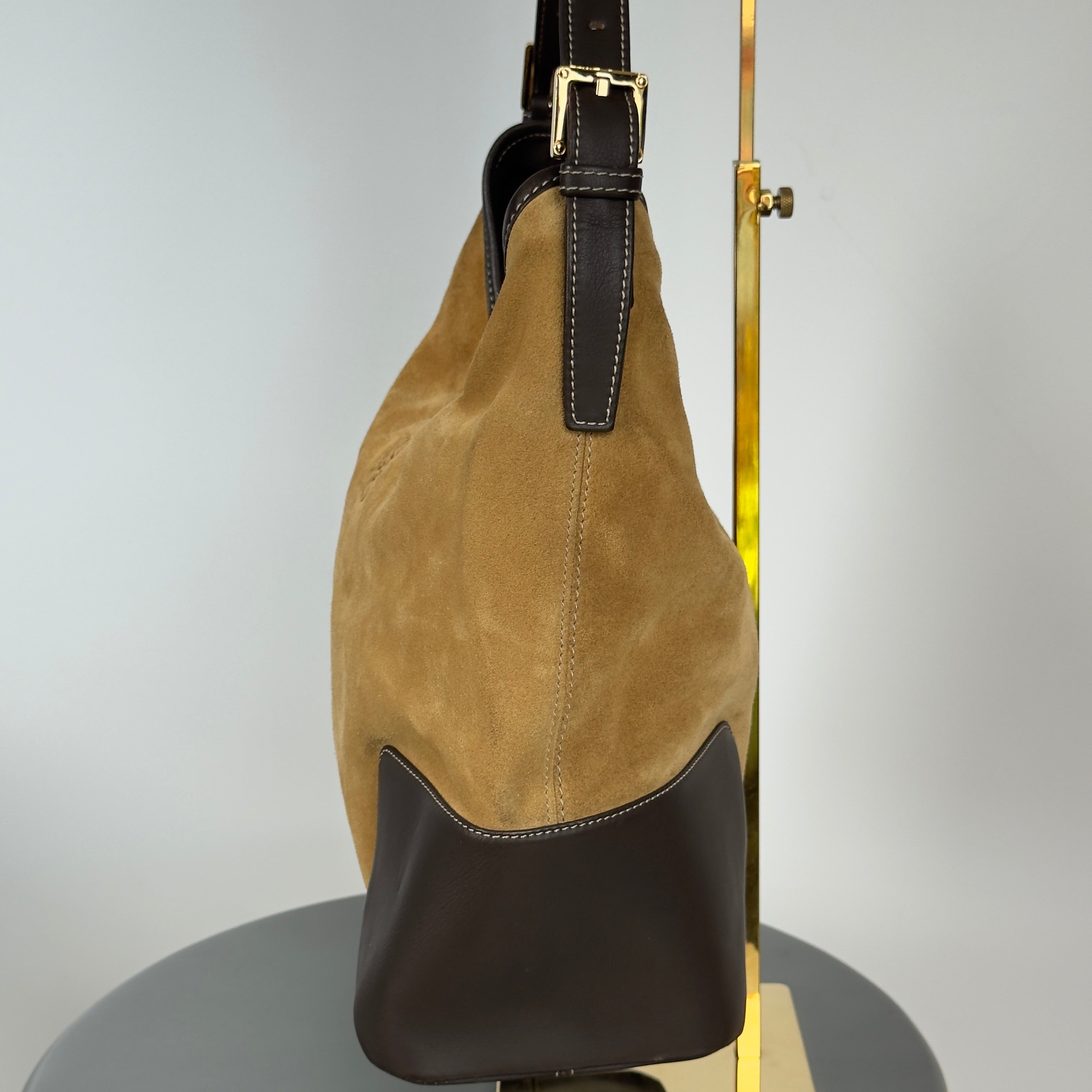 Loewe Suede Anagram Shoulder Bag - Queen May