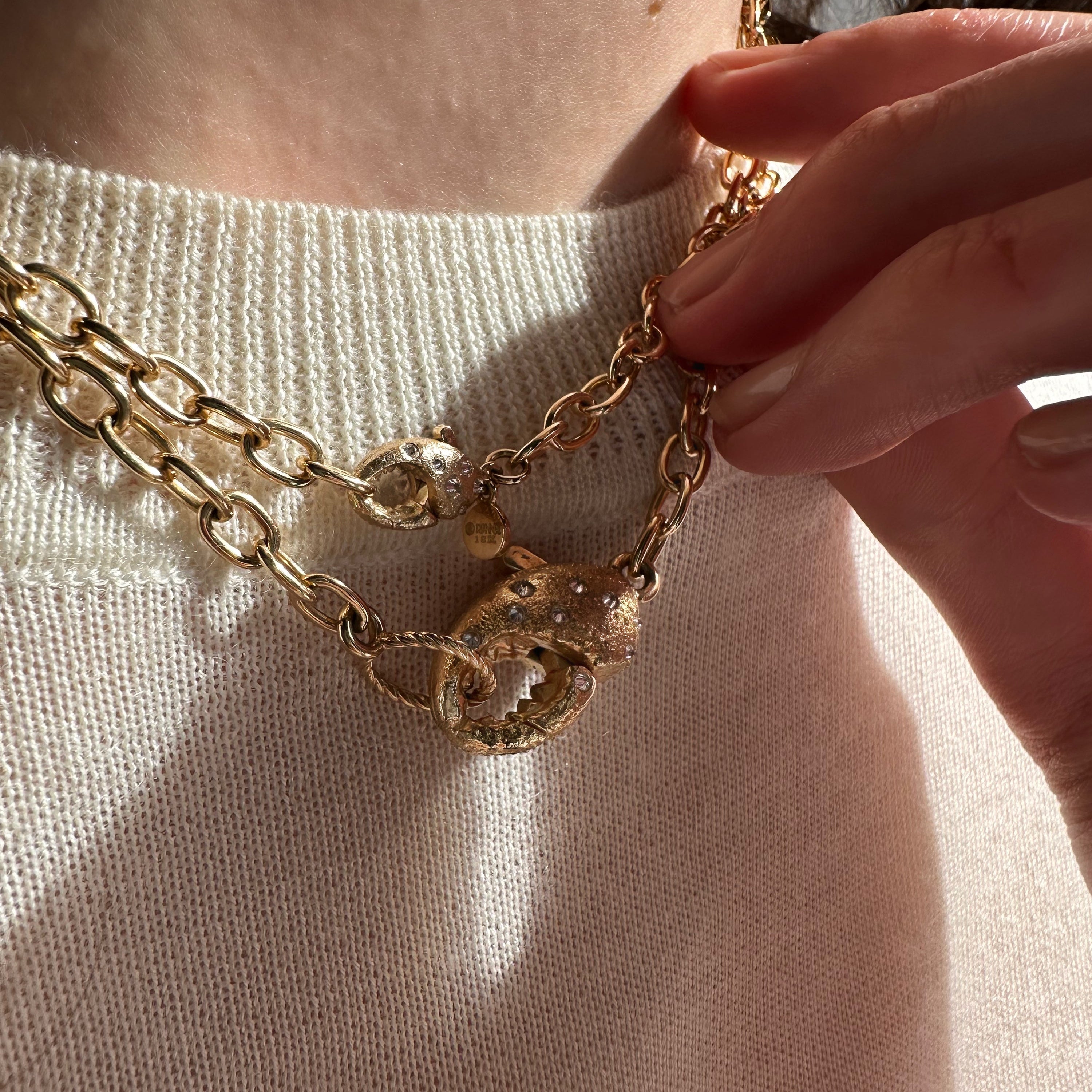 Jumbo IT'S A LOBSTER CLASP Handmade Link Necklace - Queen May