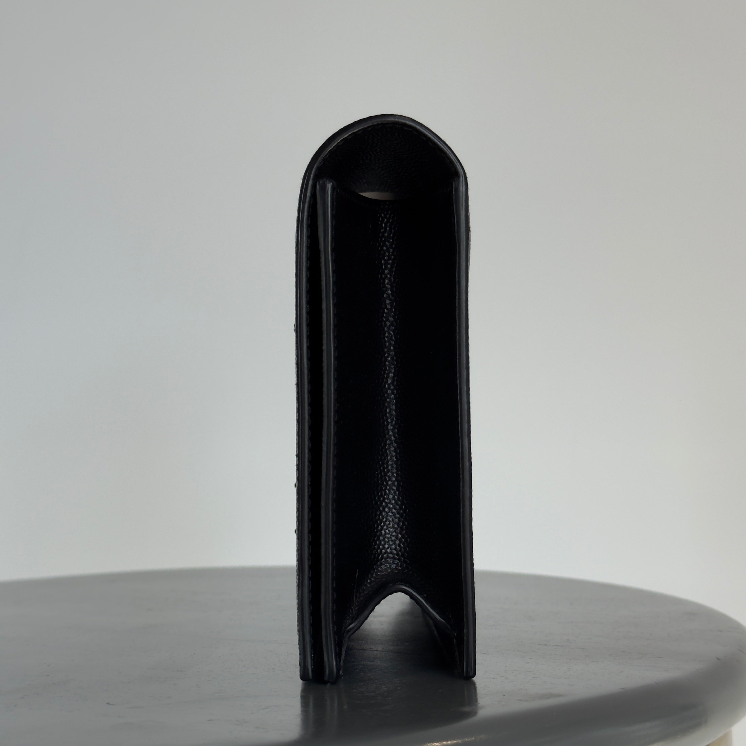 Saint Laurent So Black Monogram Cassandre Clutch - Queen May