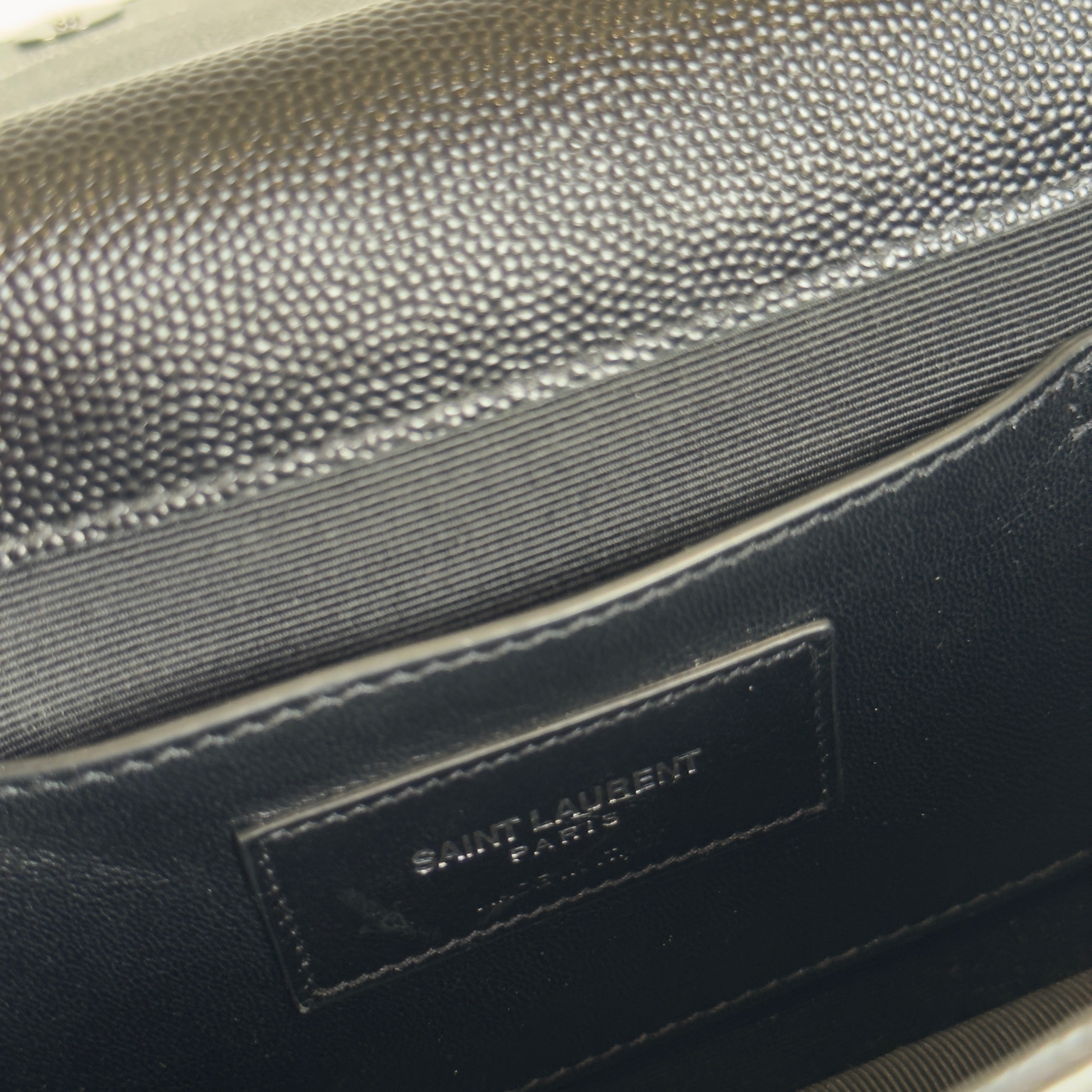 Saint Laurent So Black Monogram Cassandre Clutch - Queen May