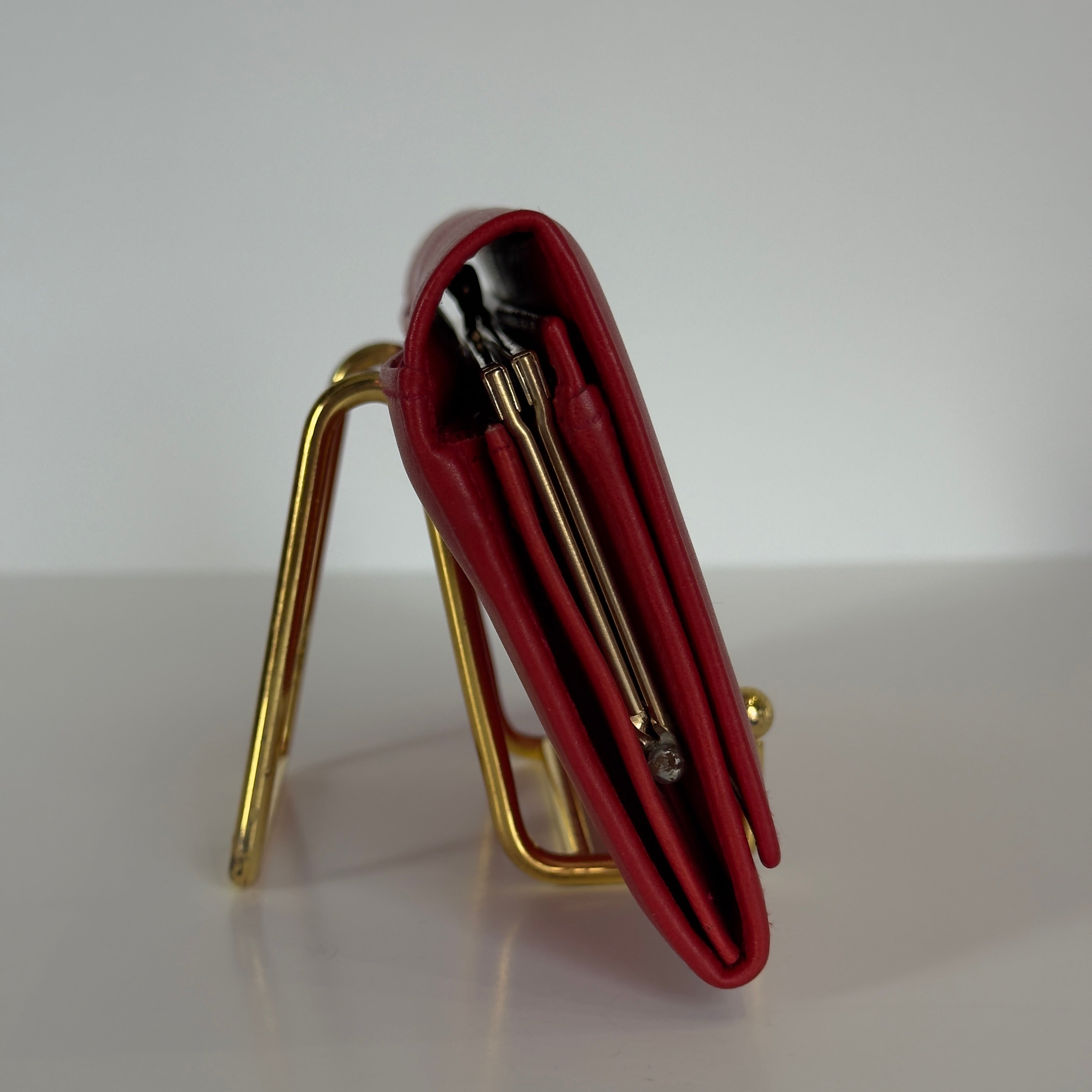 Celine Triomphe Wallet Red - Queen May