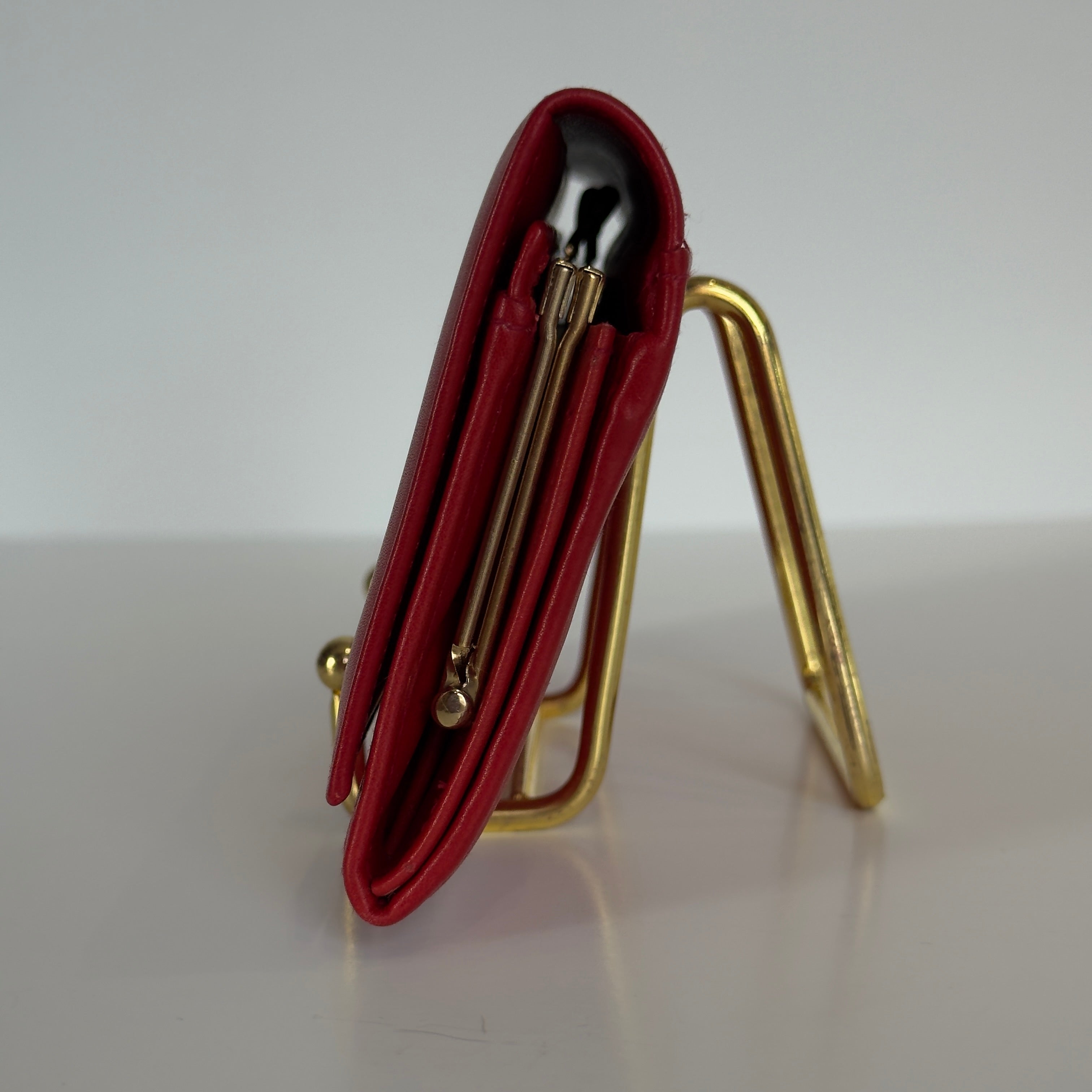 Celine Triomphe Wallet Red - Queen May