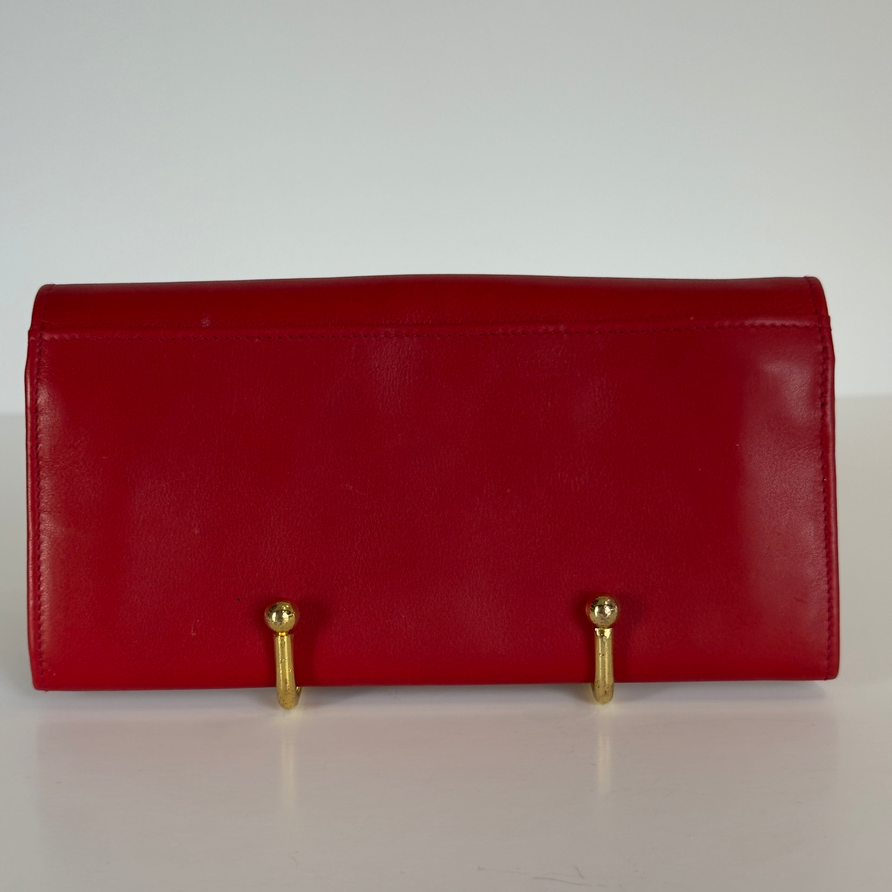Celine Triomphe Wallet Red - Queen May