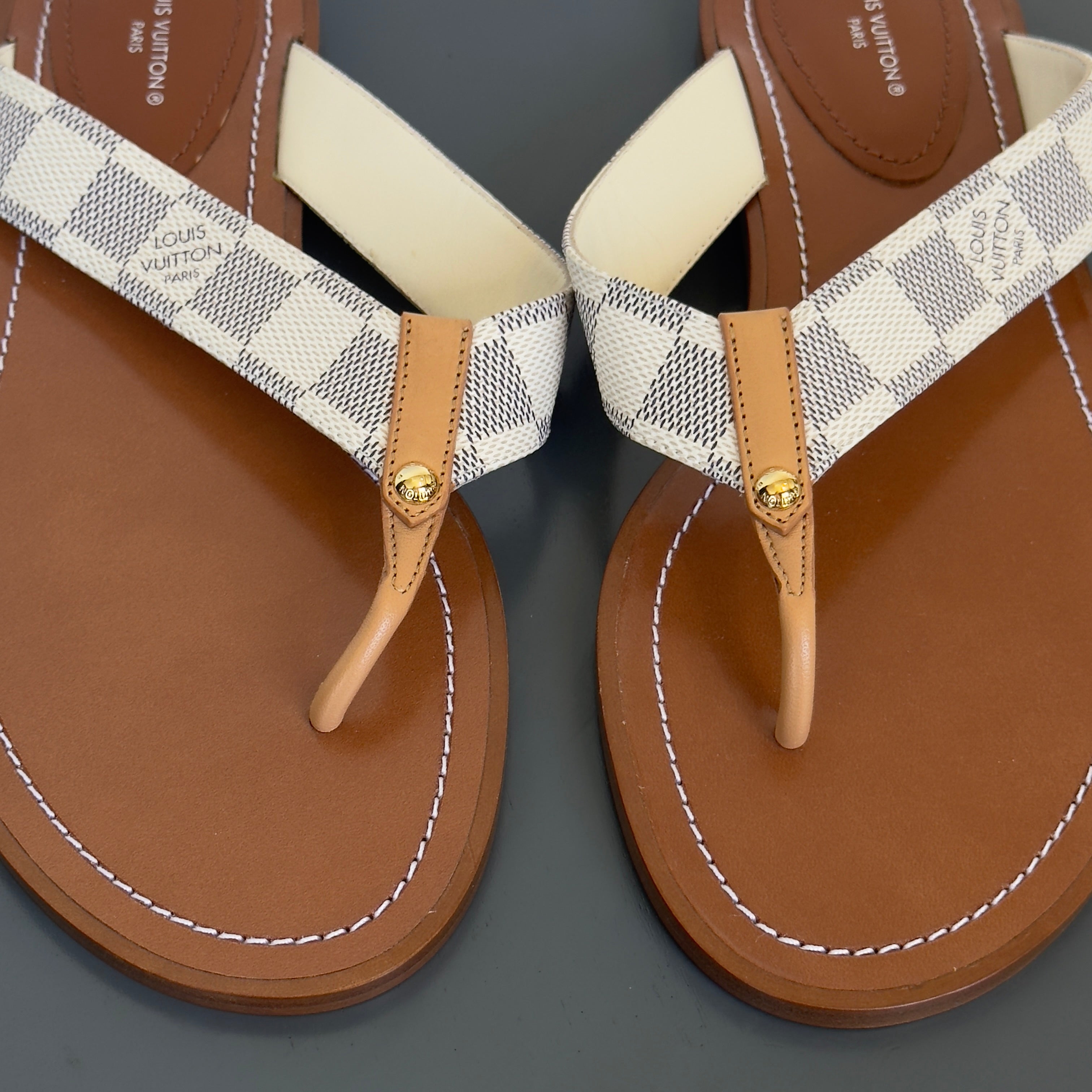 Louis Vuitton Damier Azur Sandals - Queen May