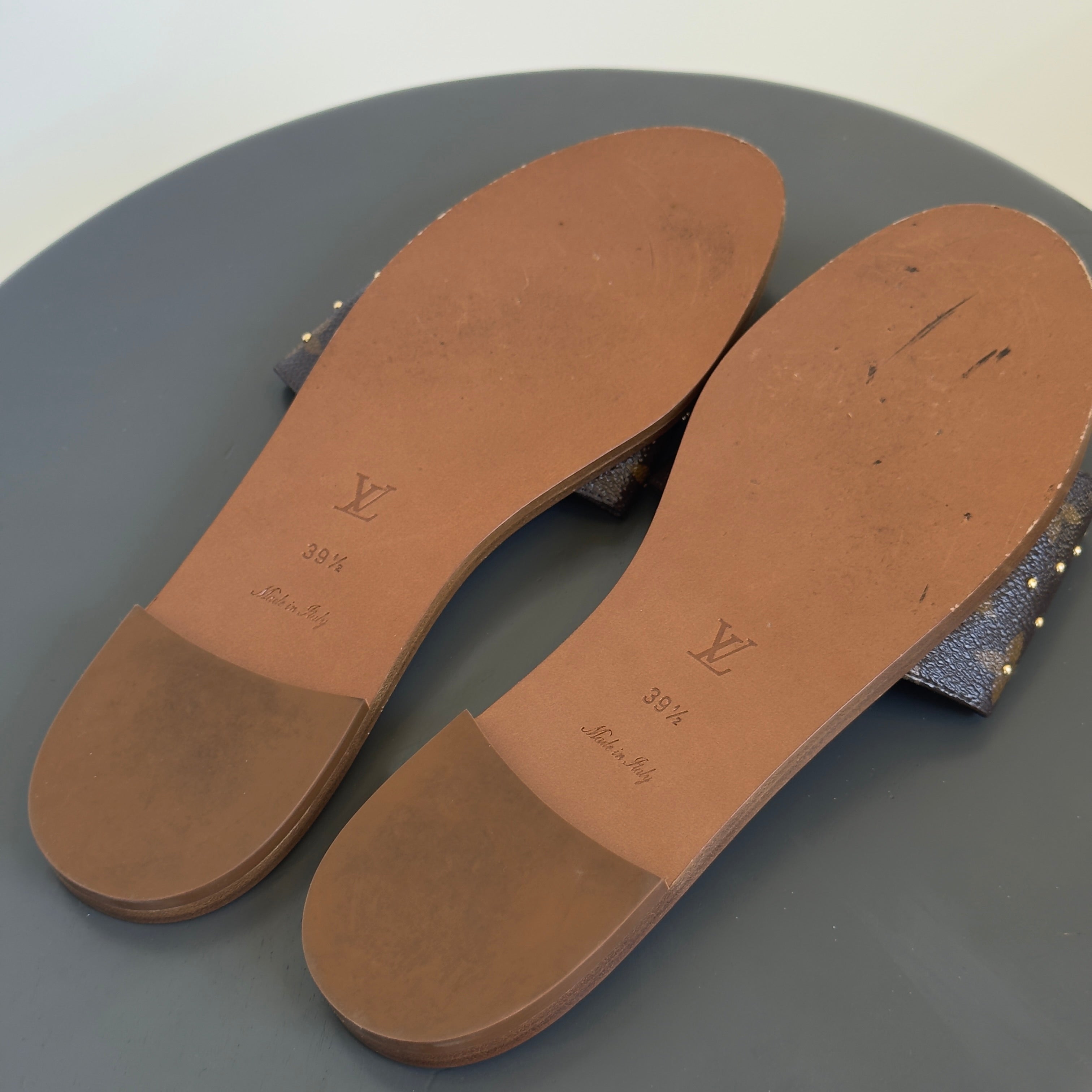Louis Vuitton Monogram Studded Sandals - Queen May