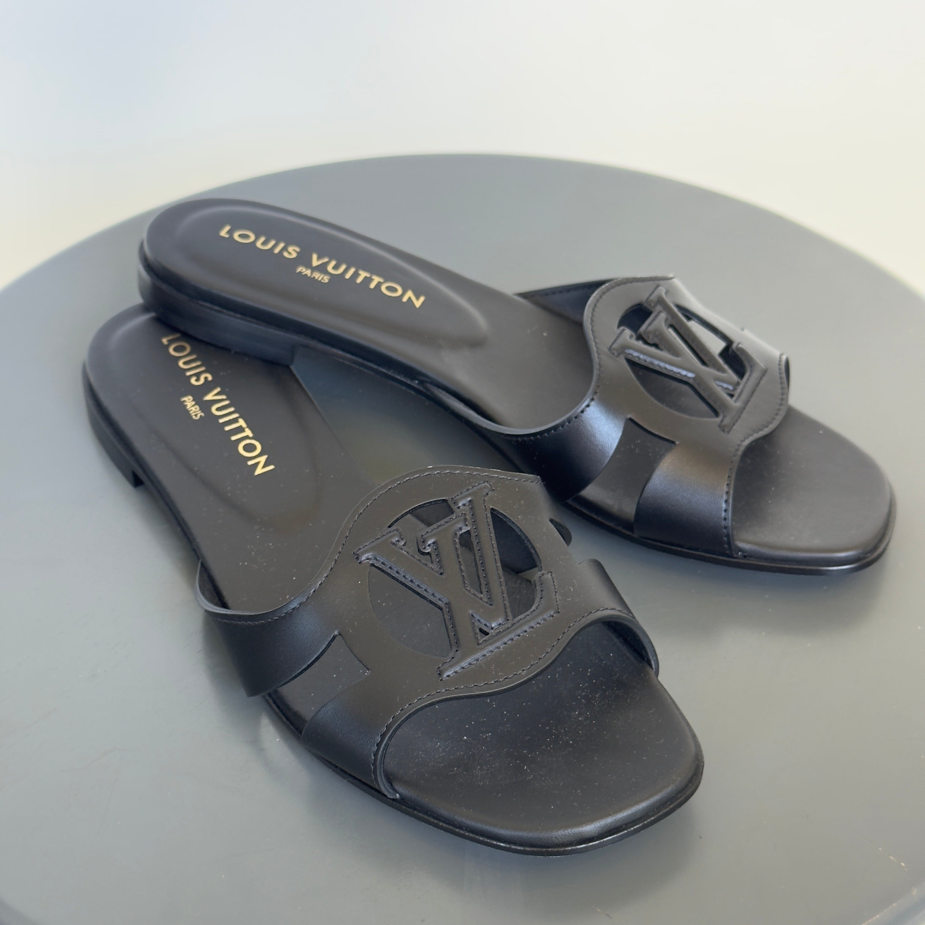 Louis Vuitton Black LV Sandals - Queen May