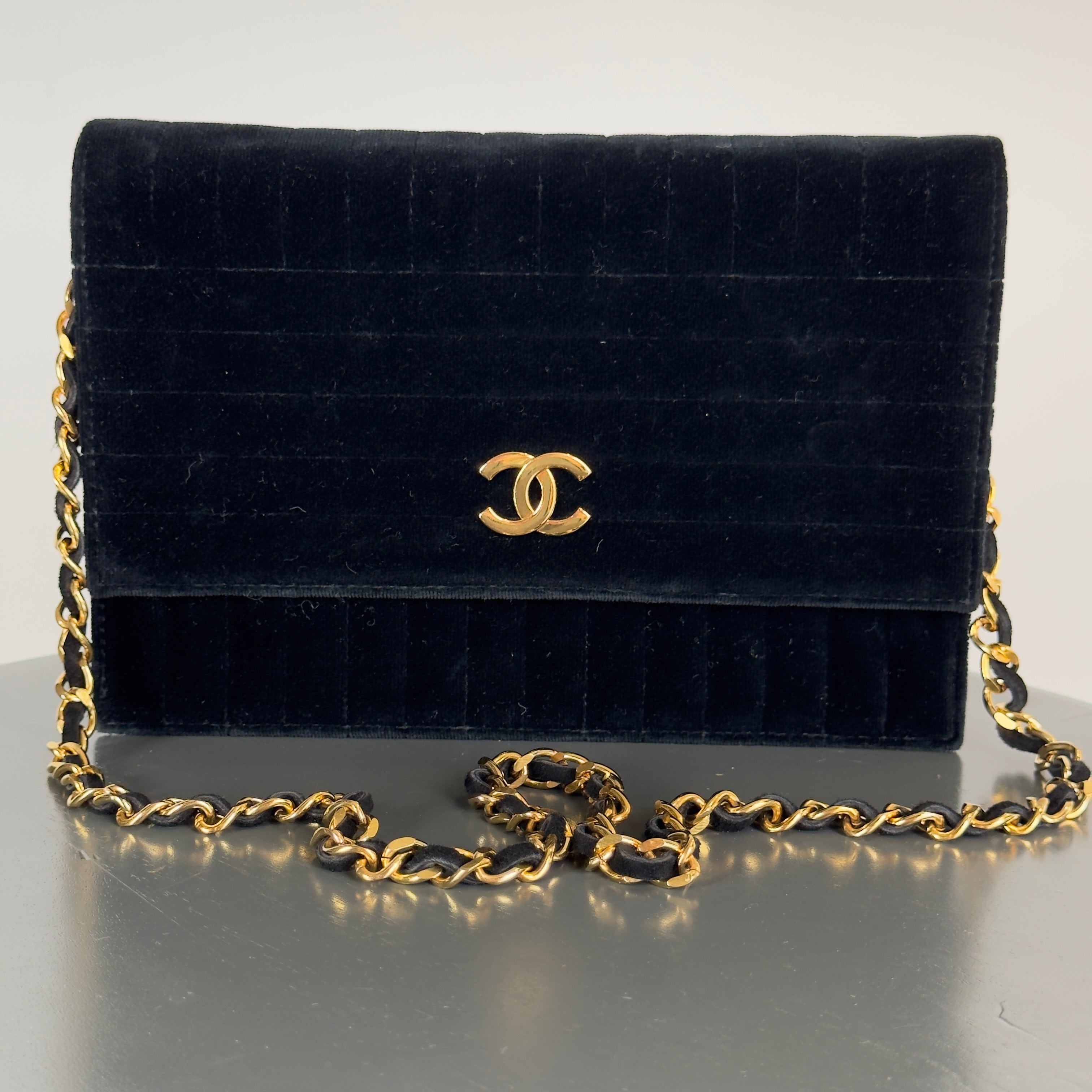 Chanel Velvet Mademoiselle Shoulder Bag - Queen May