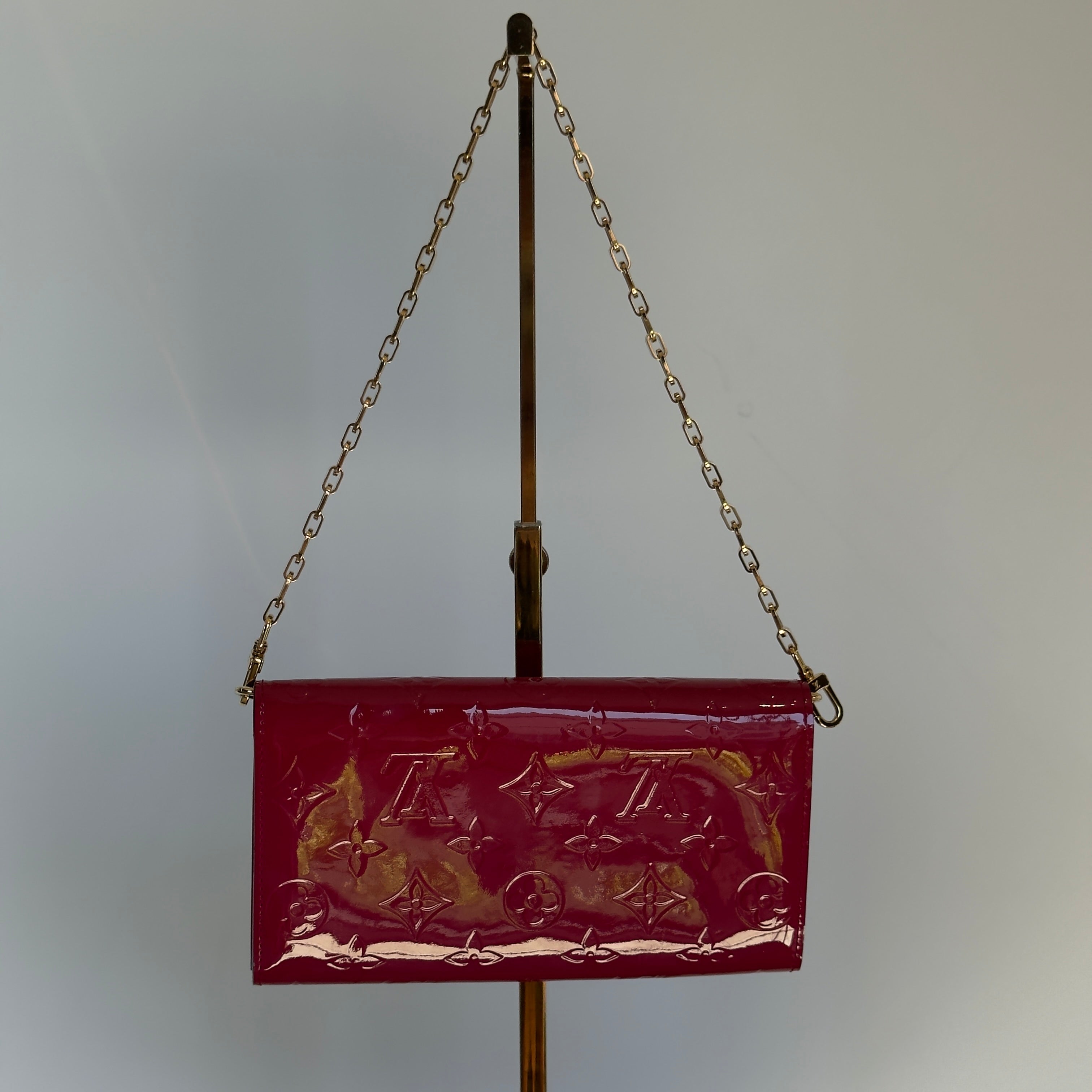 Louis Vuitton Monogram Vernis Portefeuille Sarah Chain Shoulder Bag - Queen May