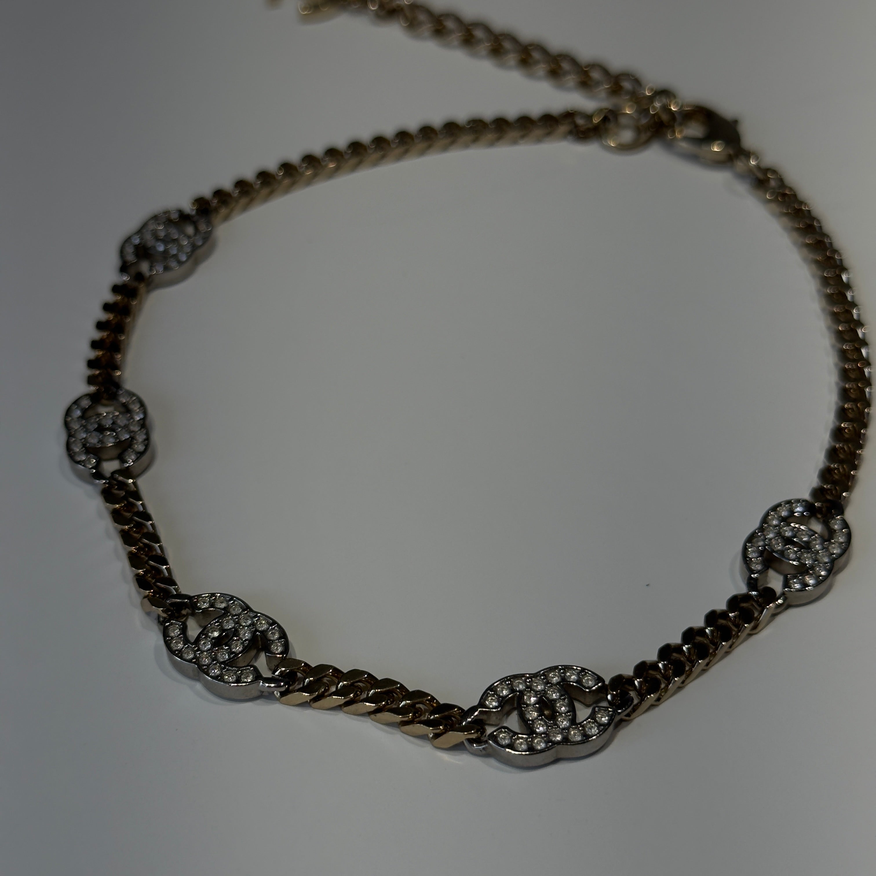 Chanel B22 CC Choker Crystal Chain - Queen May