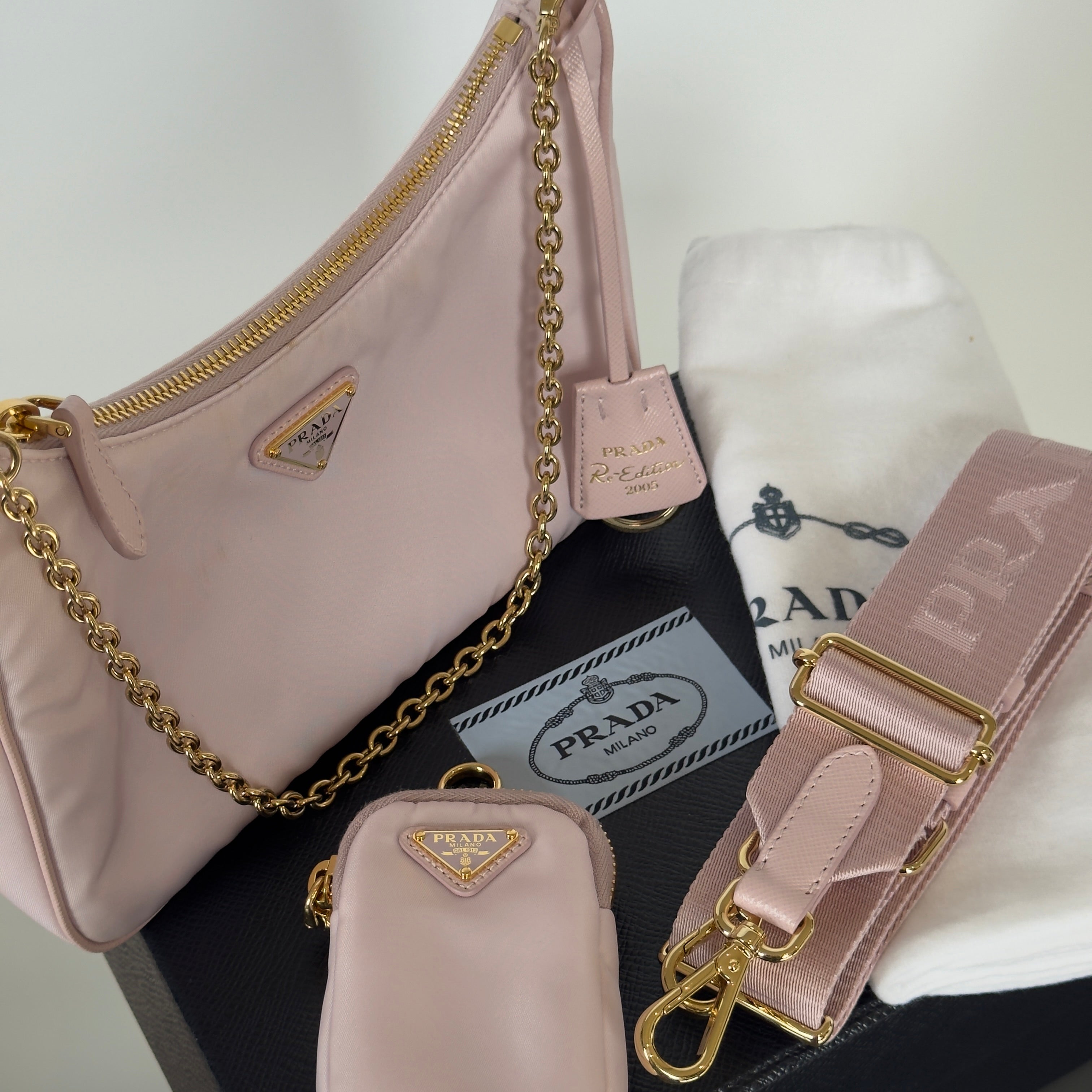 Prada Saffiano Pink Re-Edition 2005