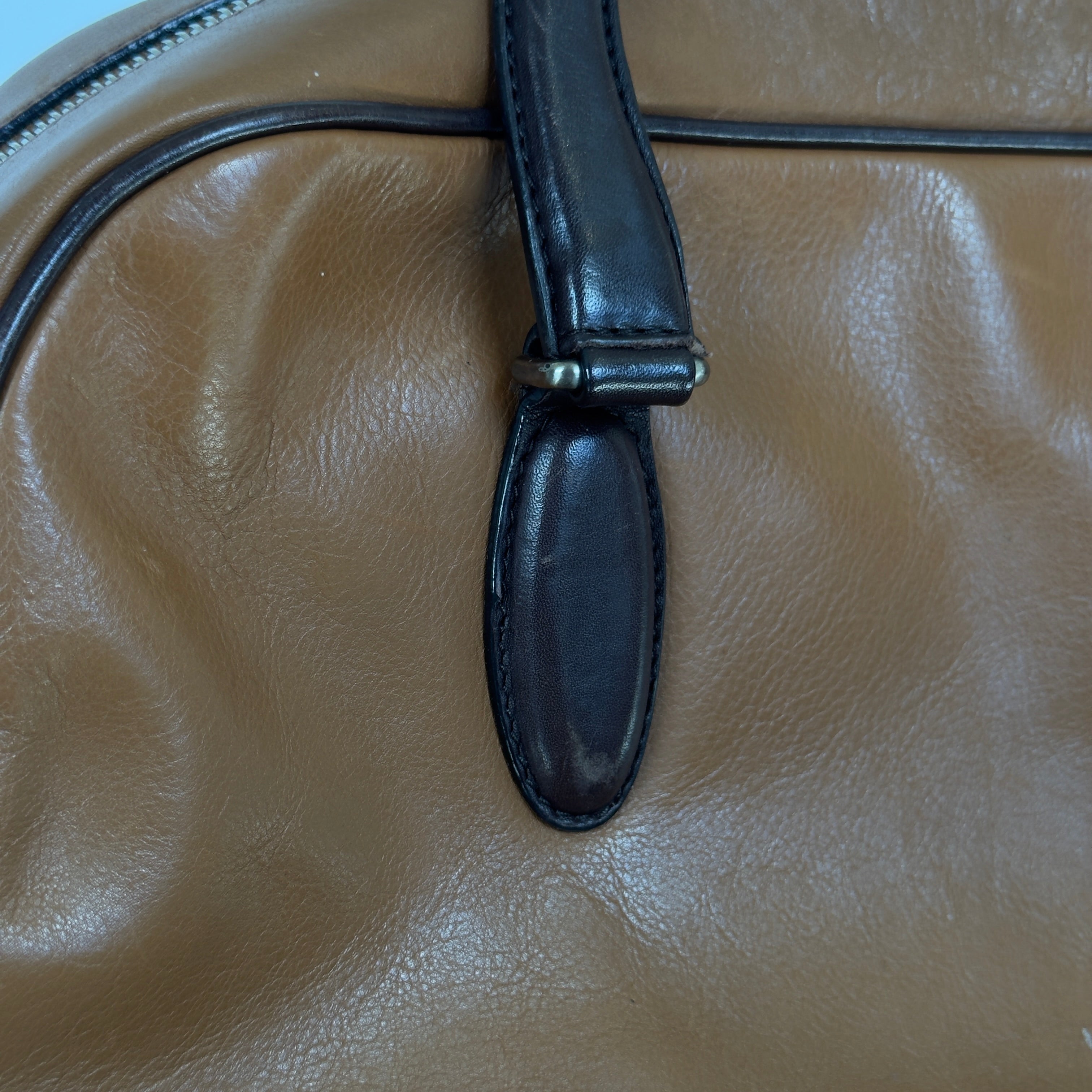 Vintage Miu Miu Cognac Boston Bag - Queen May