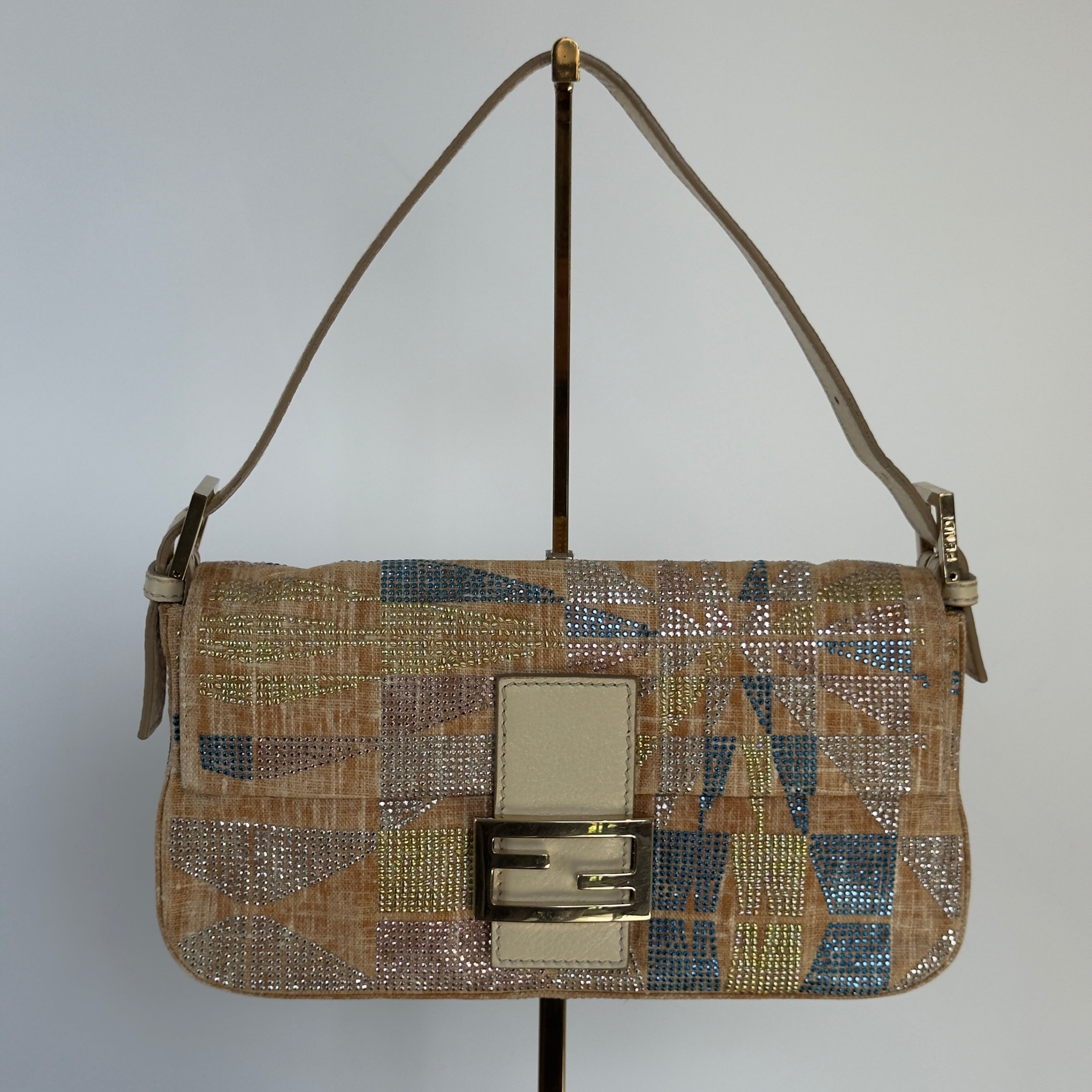 Ultra Rare Fendi Rhinestone Baguette - Queen May
