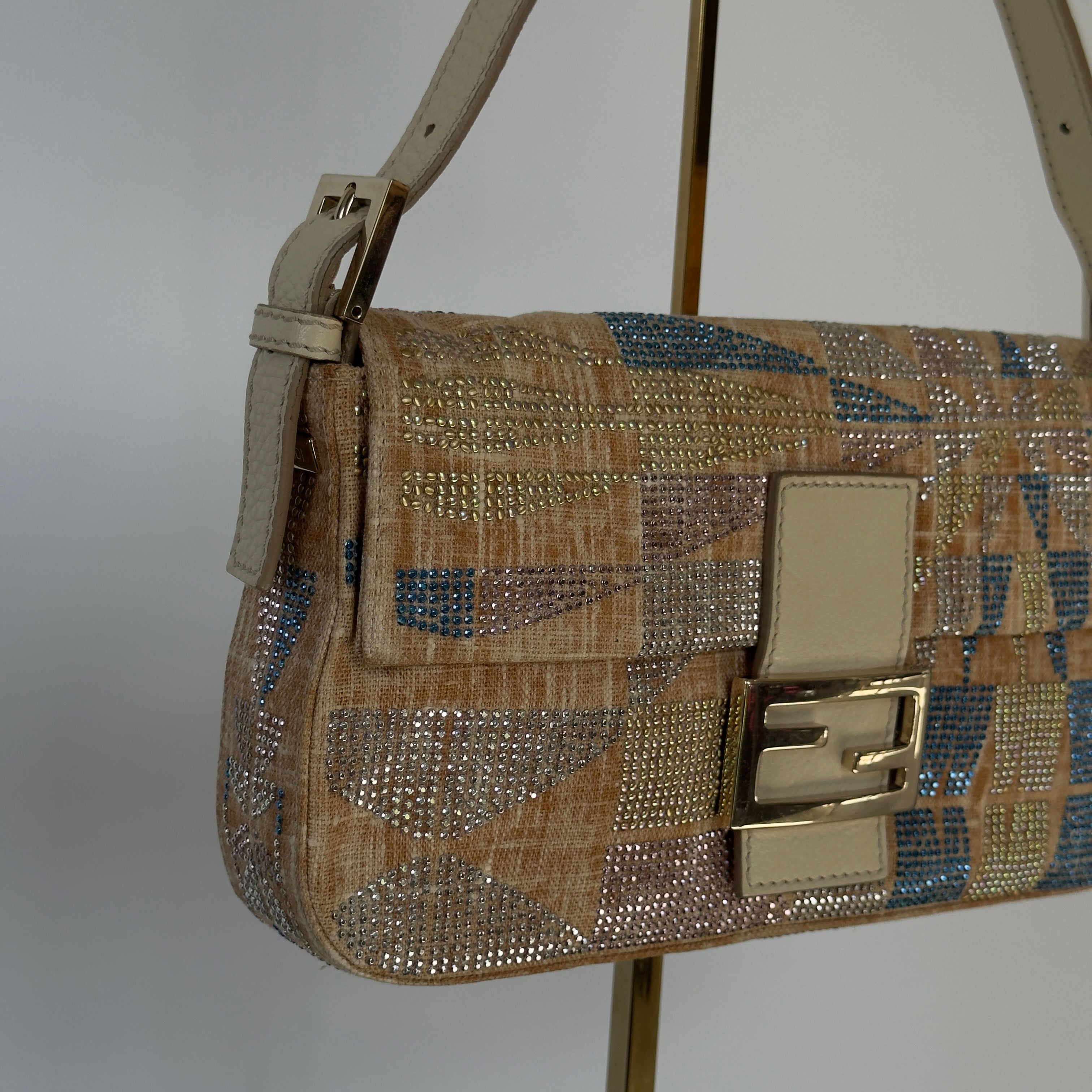 Ultra Rare Fendi Rhinestone Baguette - Queen May