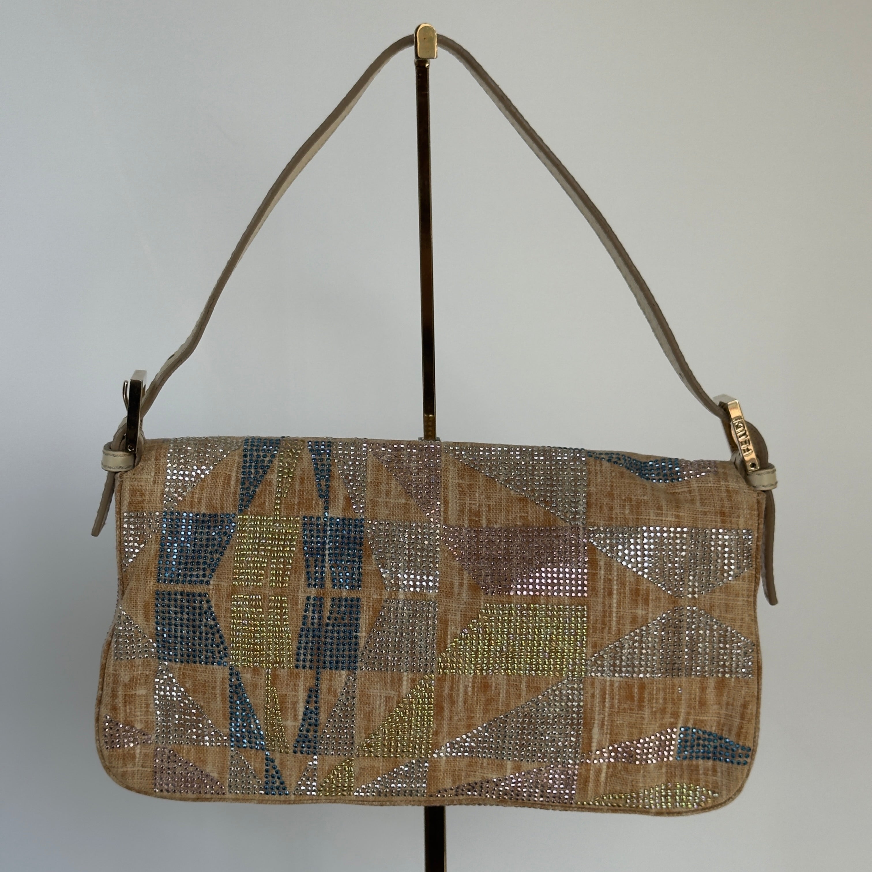 Ultra Rare Fendi Rhinestone Baguette - Queen May