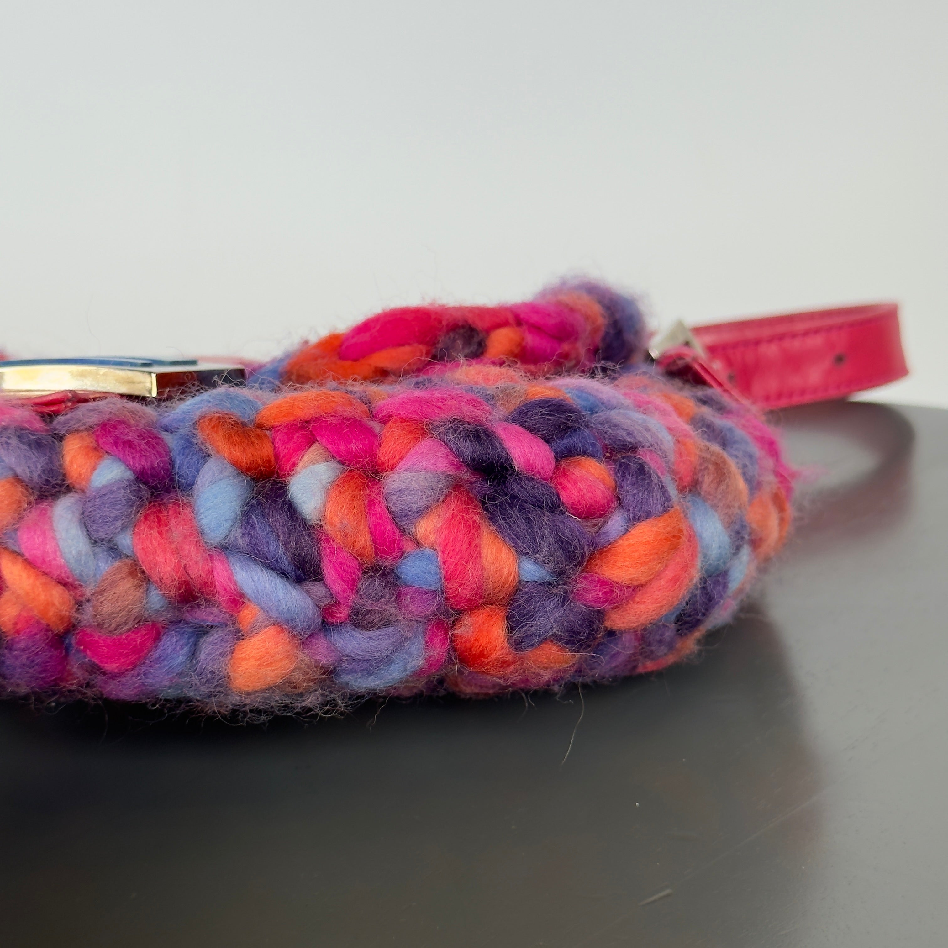 Rare Y2K Era Fendi Crochet Baguette Shoulder Bag - Queen May