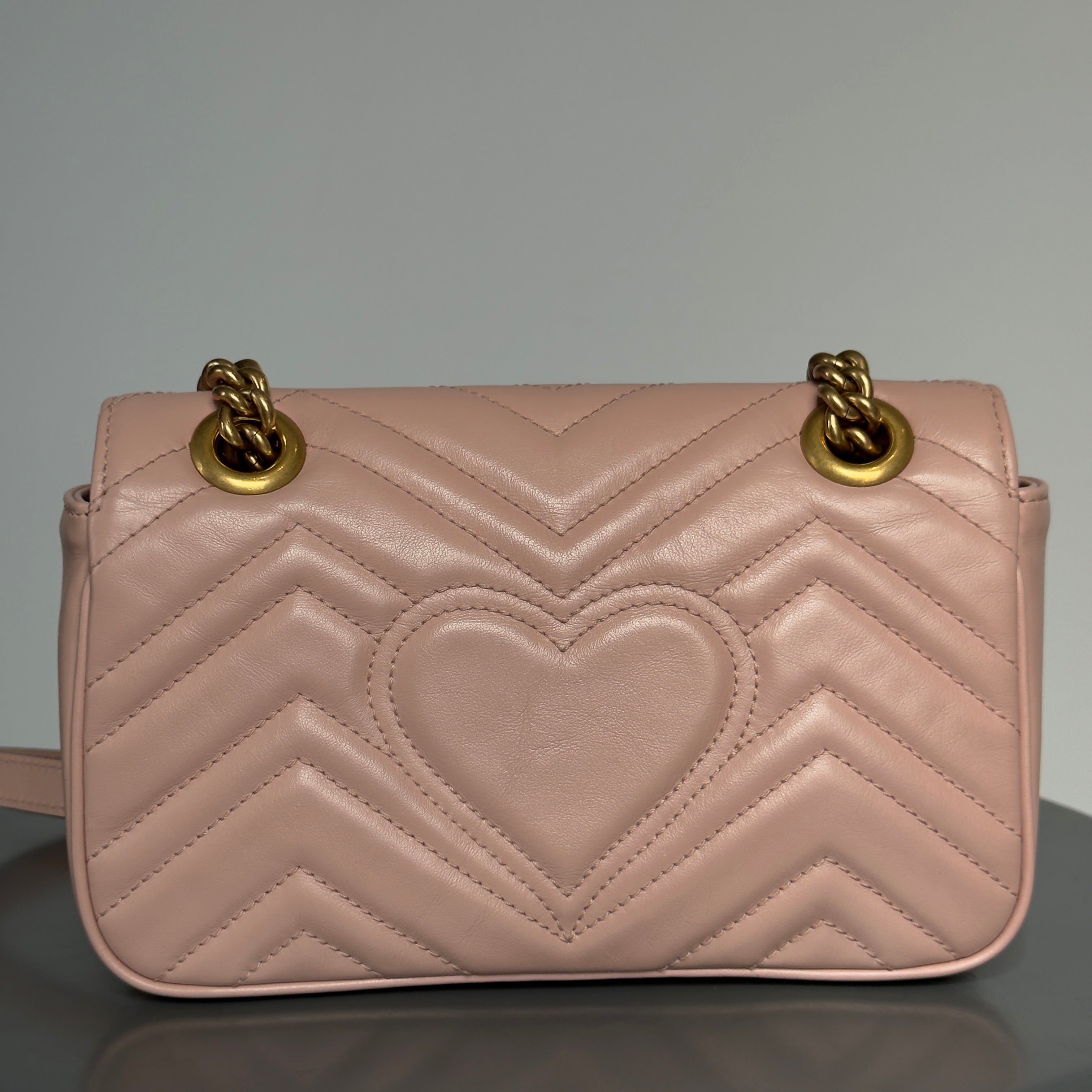 Gucci Pink Small Marmont Crossbody Bag - Queen May