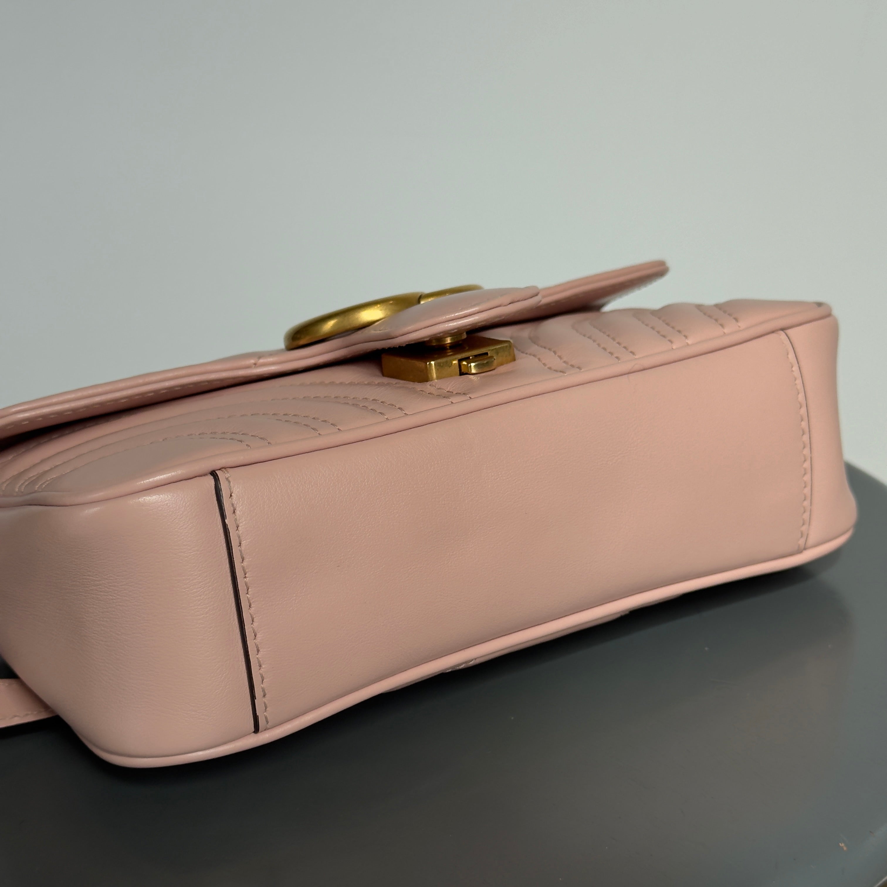 Gucci Pink Small Marmont Crossbody Bag - Queen May
