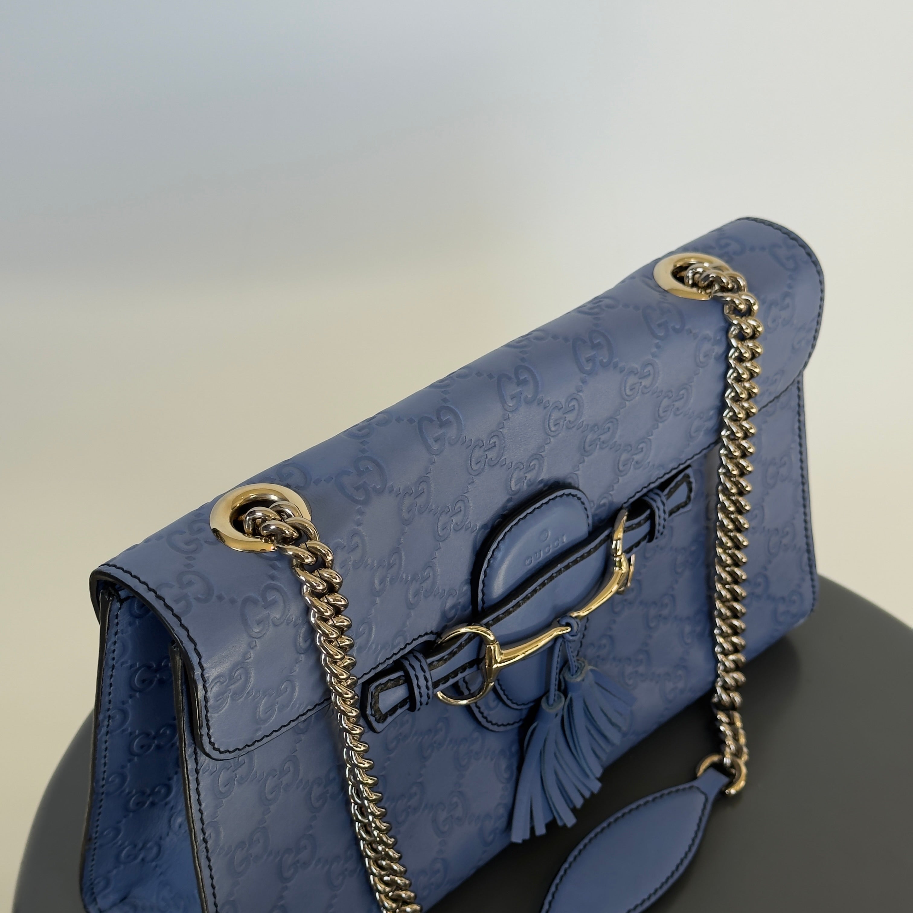 Gucci Emily Guccissima Chain Shoulder Bag