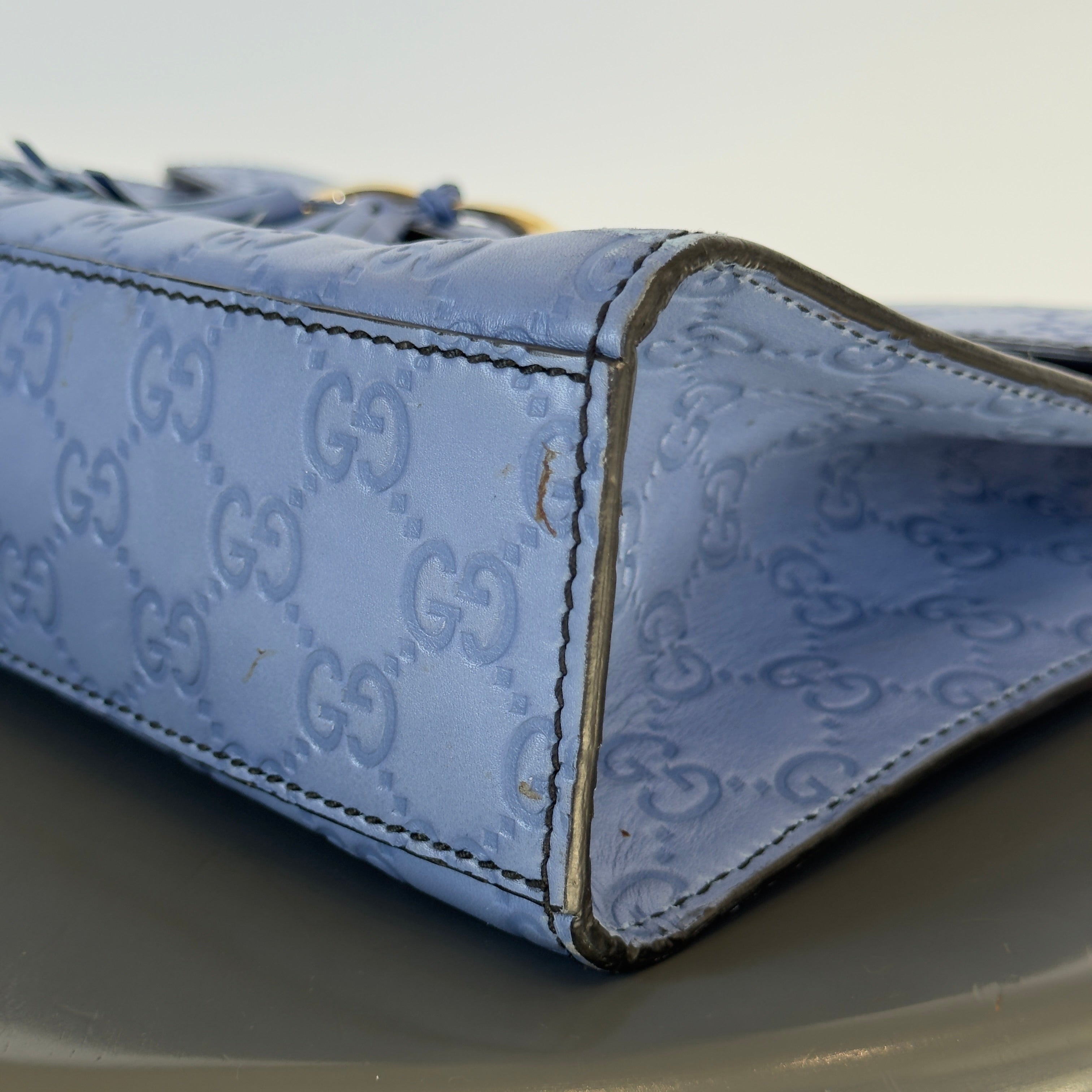 Gucci Emily Guccissima Chain Shoulder Bag