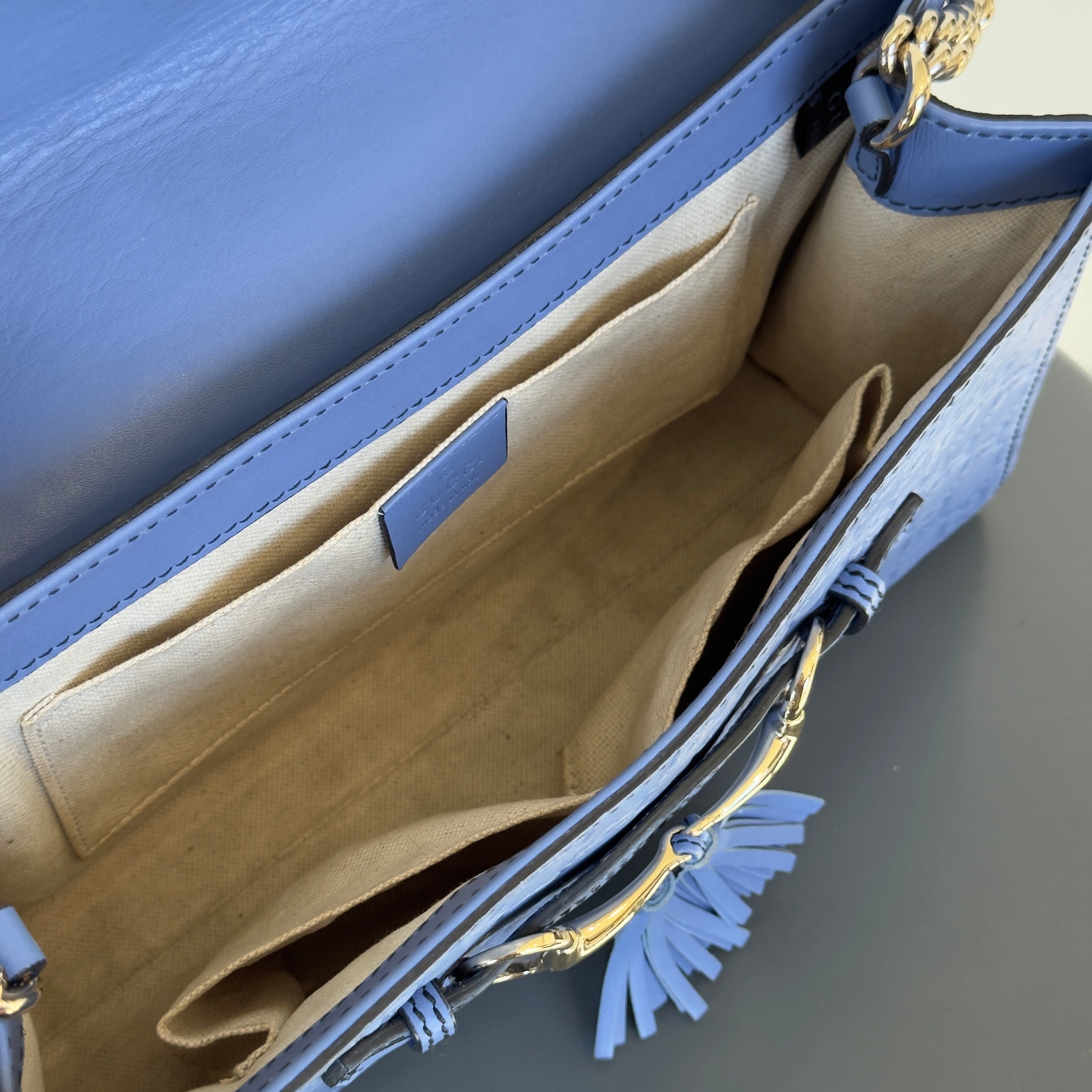 Gucci Emily Guccissima Chain Shoulder Bag