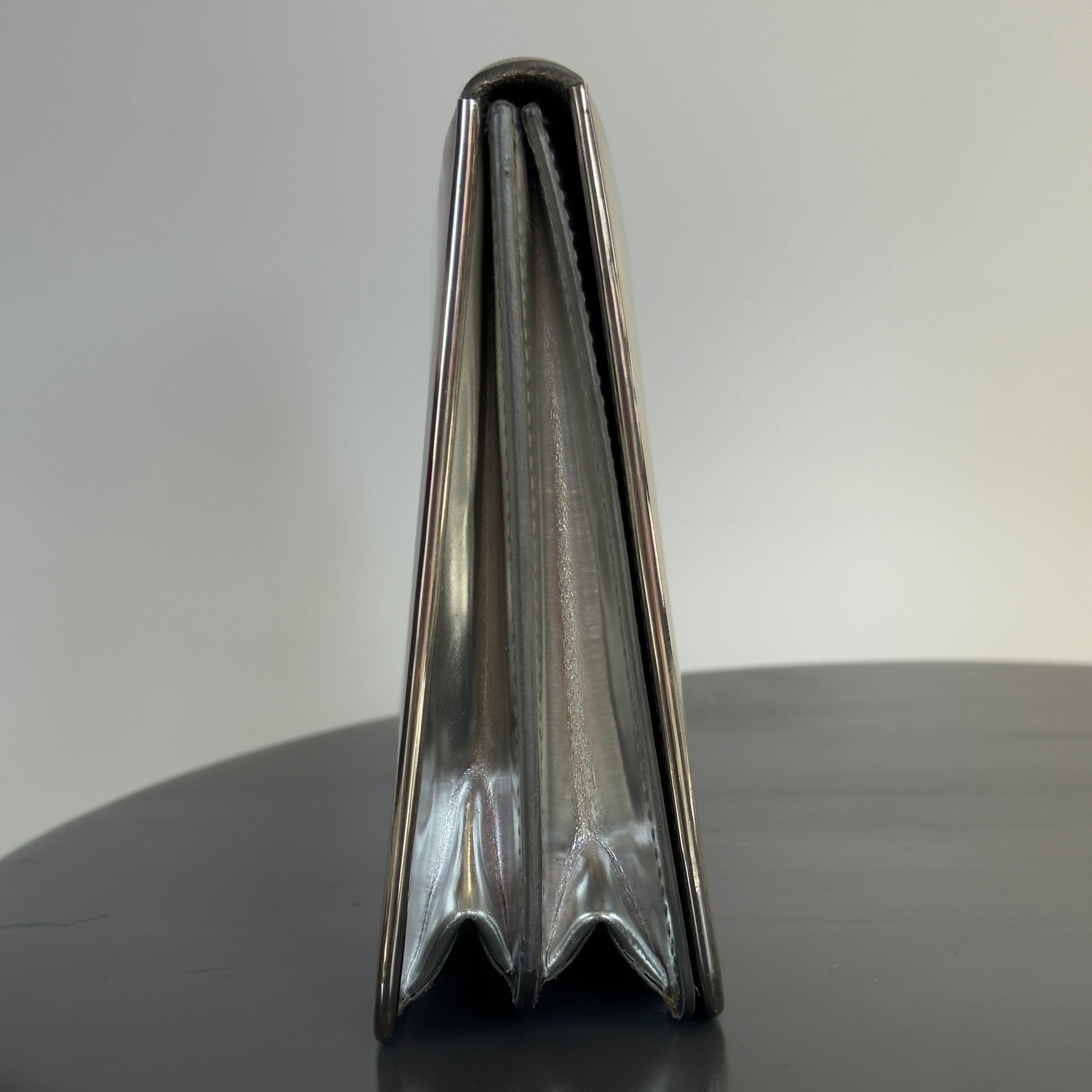 Christian Dior Silver Mirror Calfskin Leather Clutch - Queen May