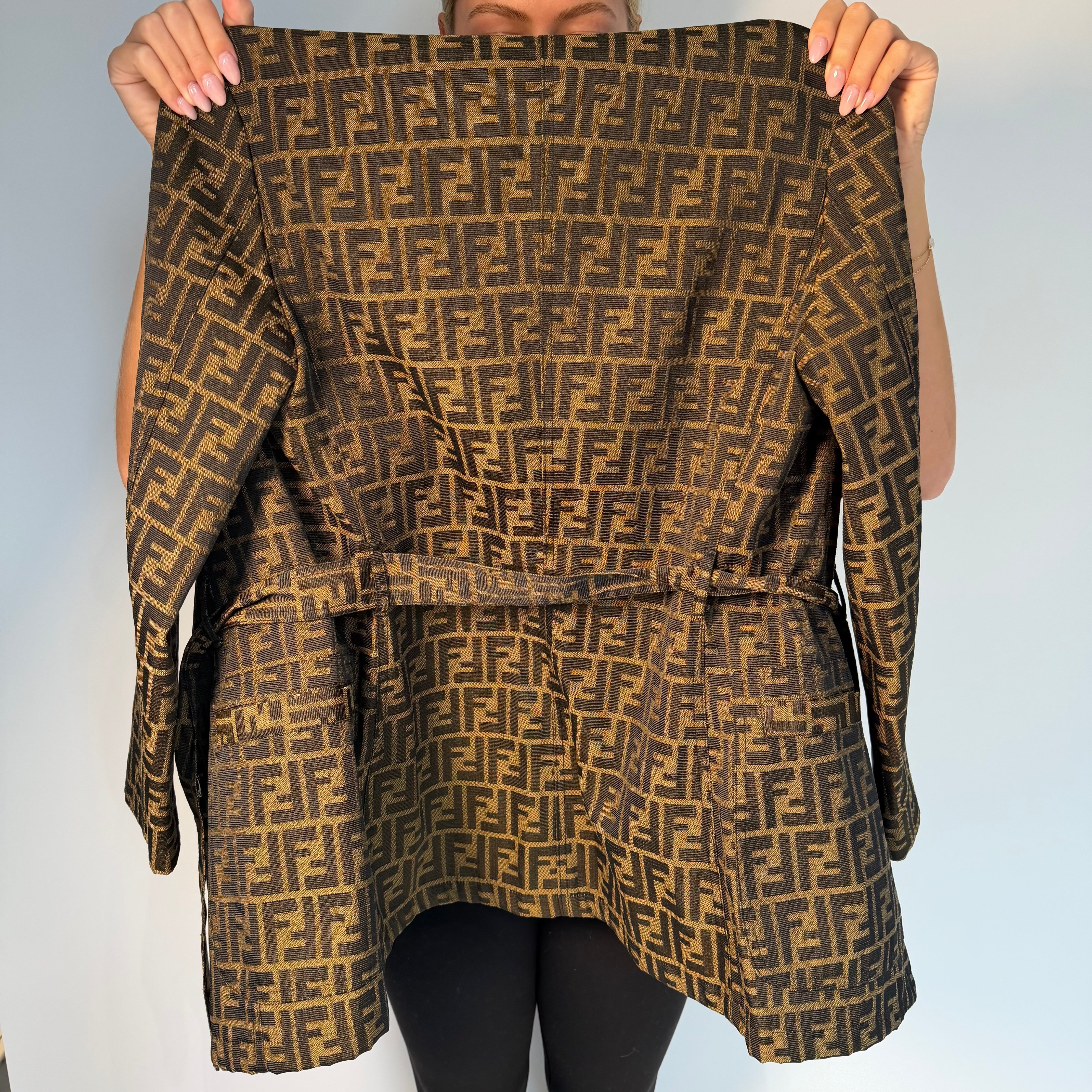 Vintage Fendi FF Zucca Overcoat - Queen May