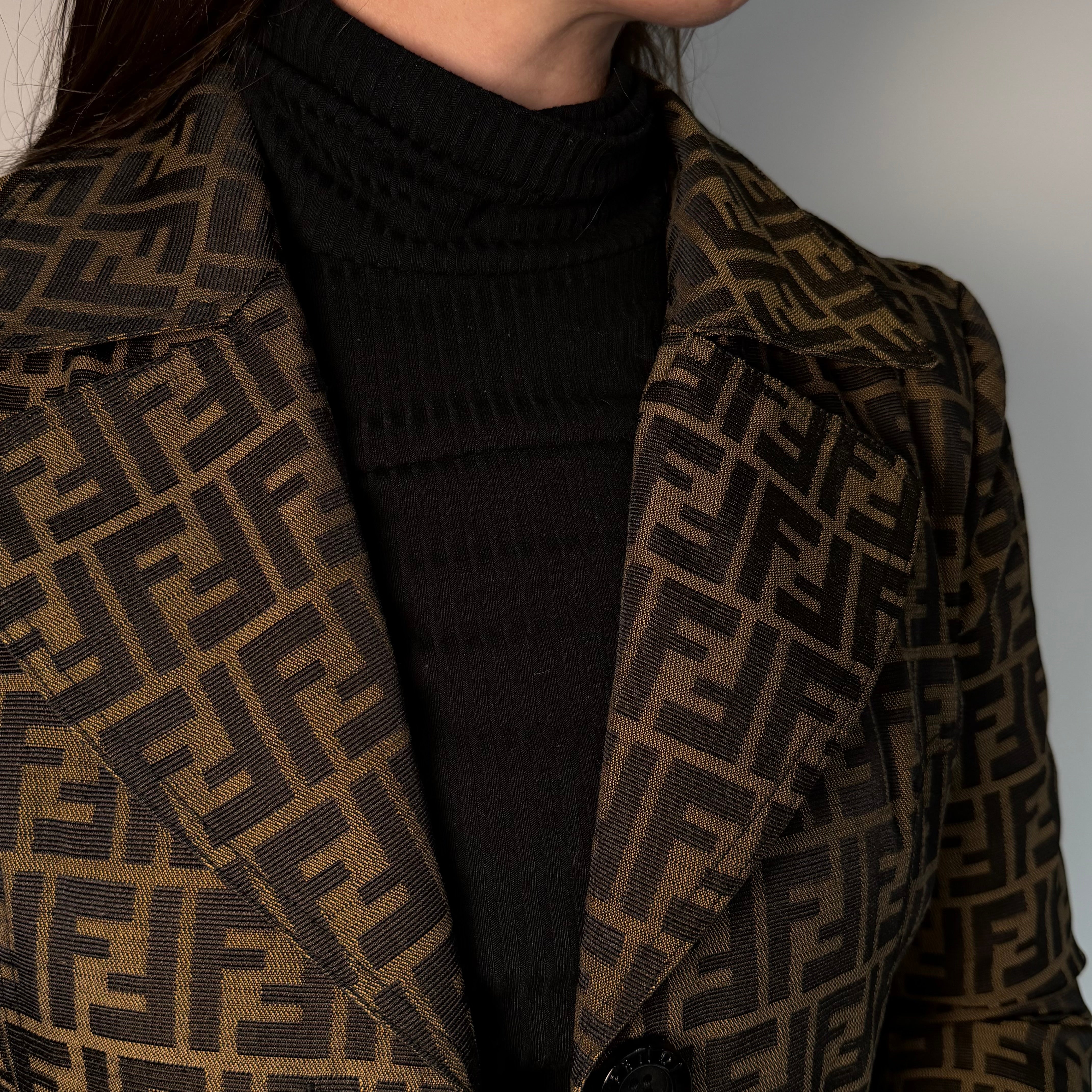 Vintage Fendi FF Zucca Overcoat - Queen May