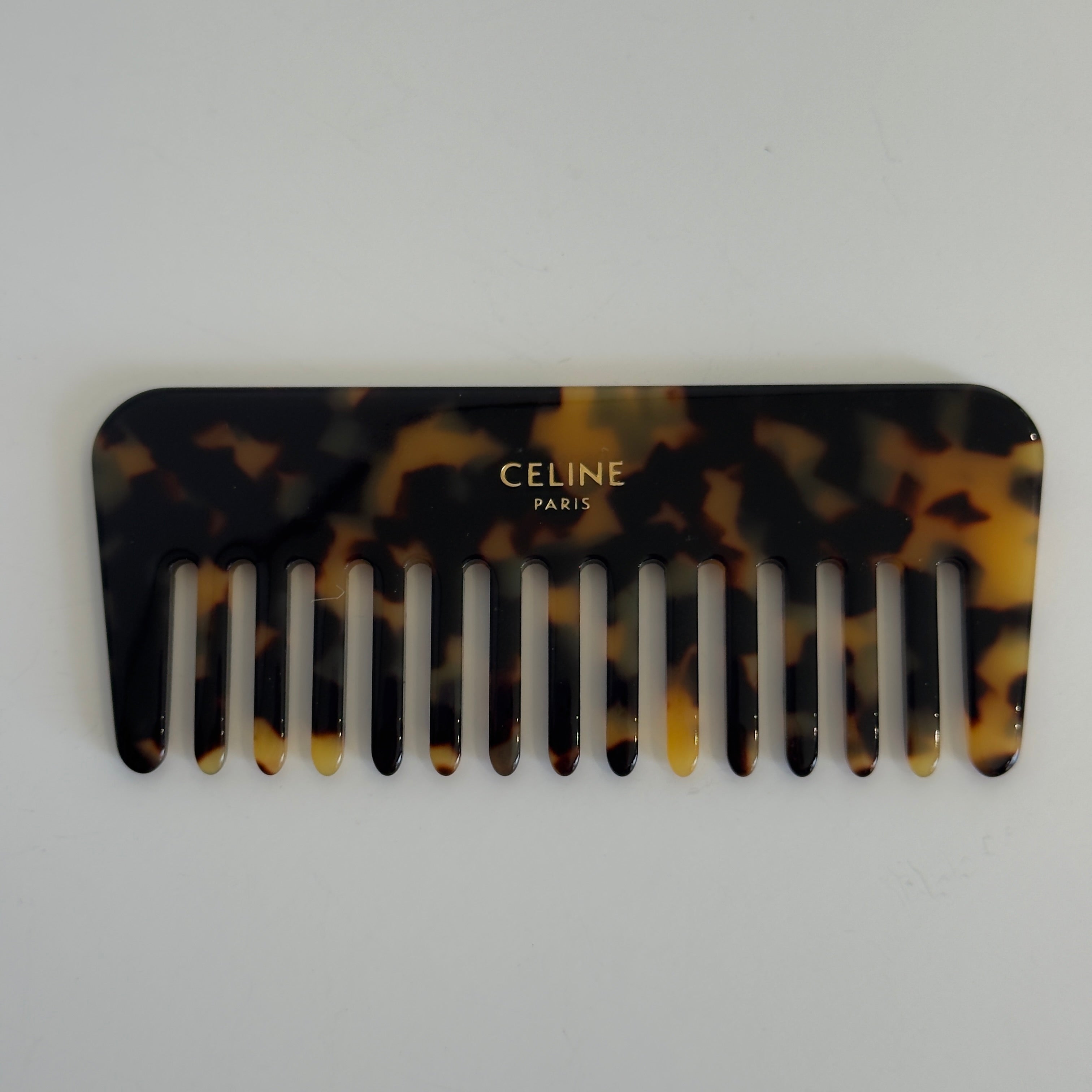 Celine Triomphe Tortoiseshell Hair Comb - Queen May