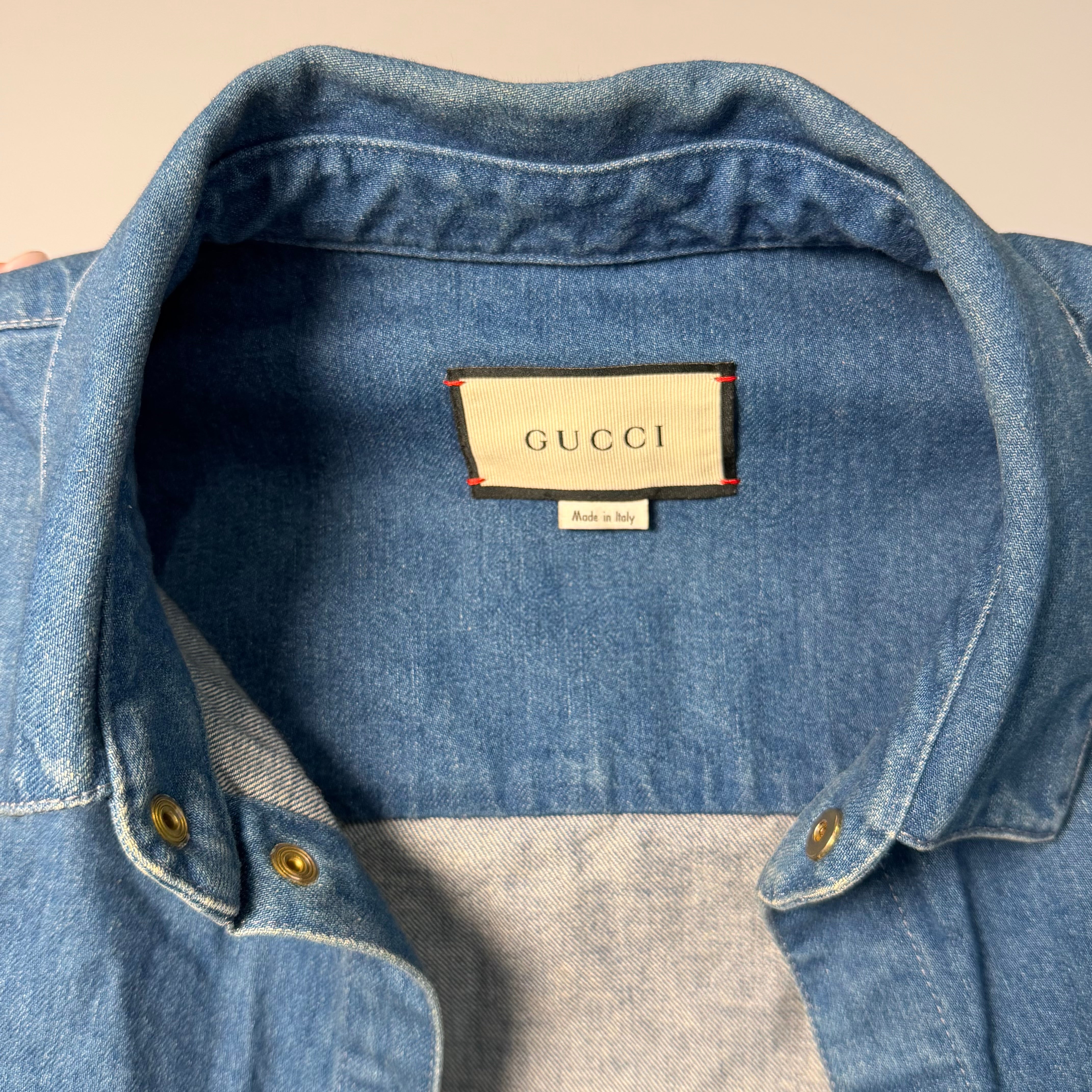 Gucci Sherry Line Stonewashed Denim Shirt - Queen May