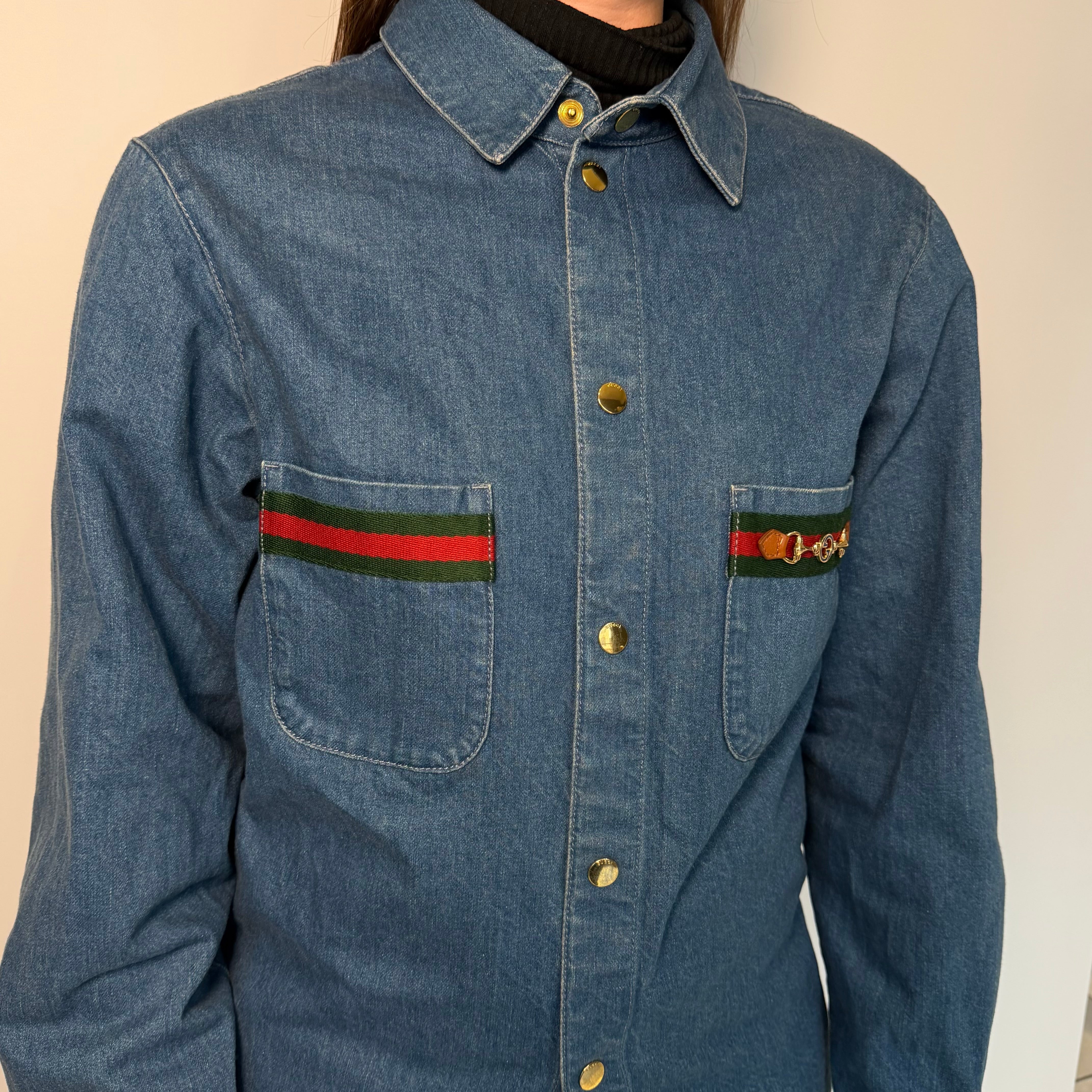 Gucci Sherry Line Stonewashed Denim Shirt - Queen May