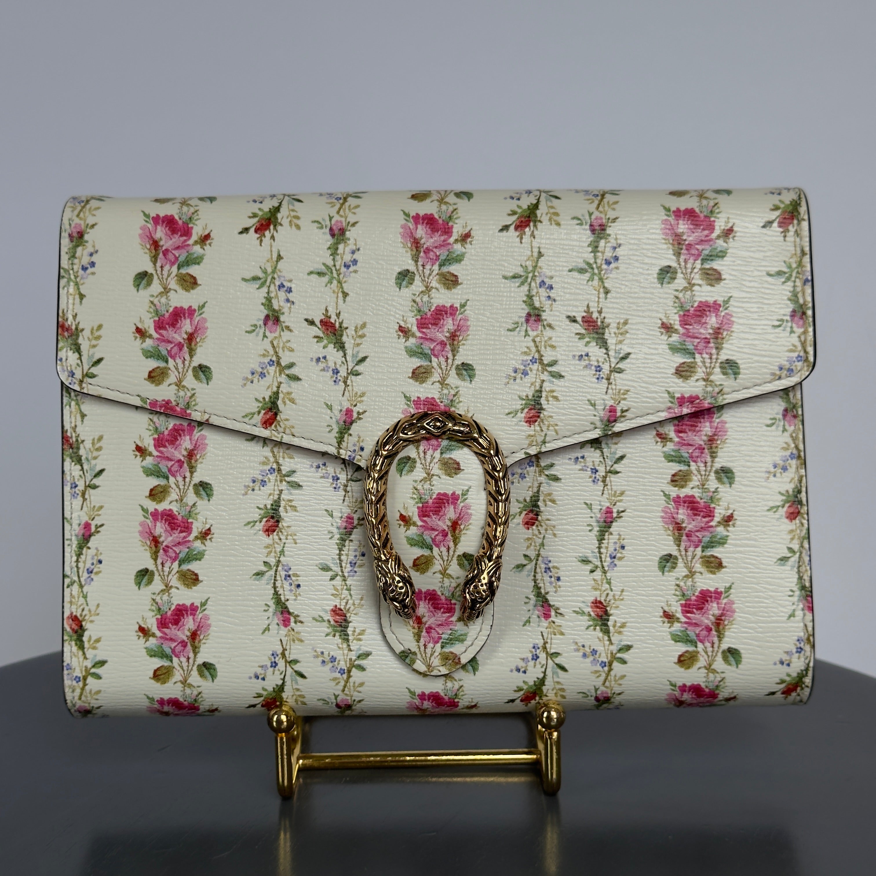 Gucci Dionysus Floral Print Wallet On Chain Bag In Ivory - Queen May