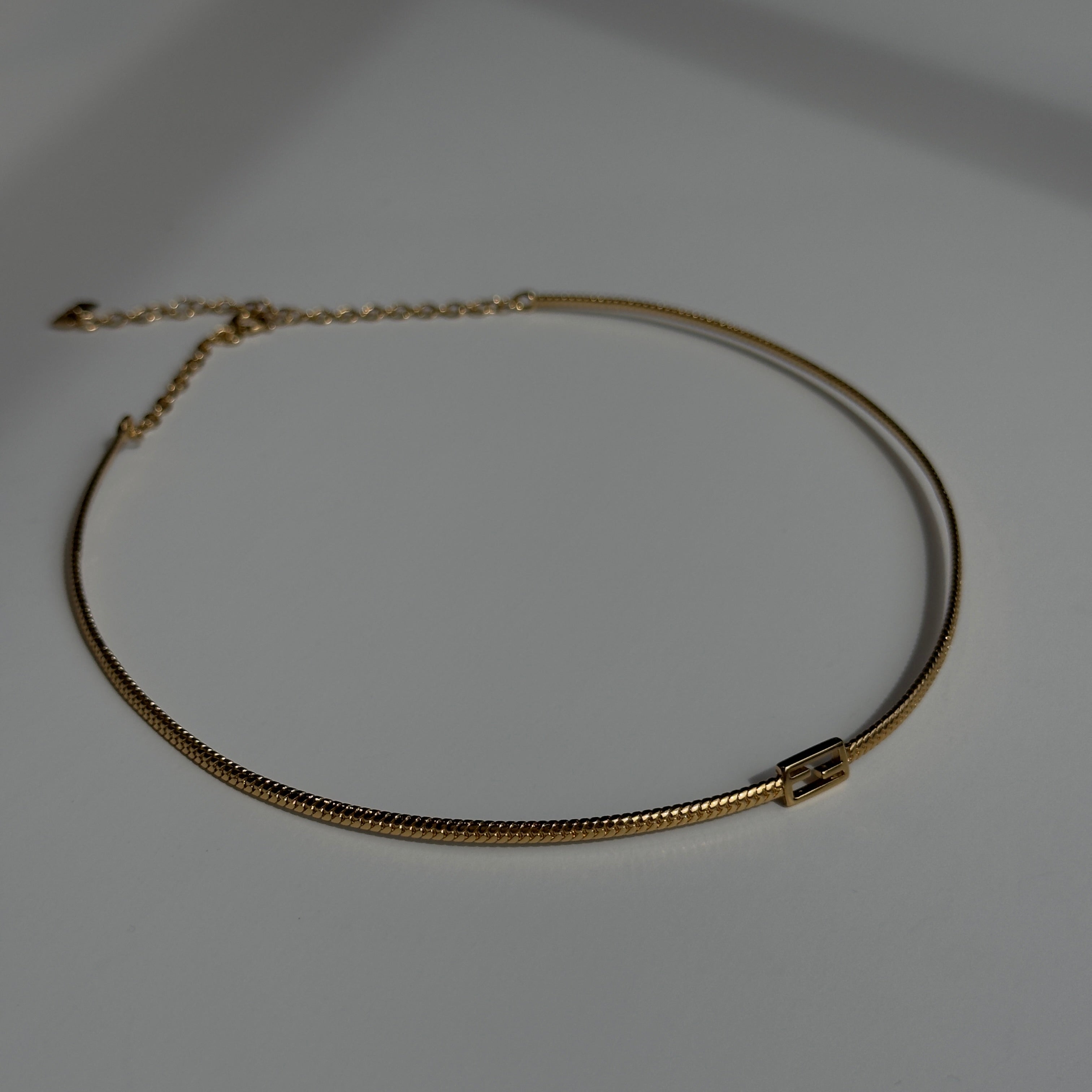 Fendi Baguette Choker Snake Chain - Queen May