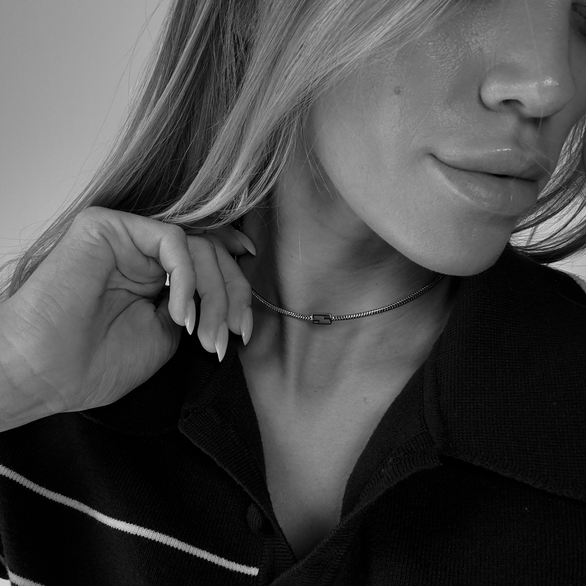 Fendi Baguette Choker Snake Chain - Queen May