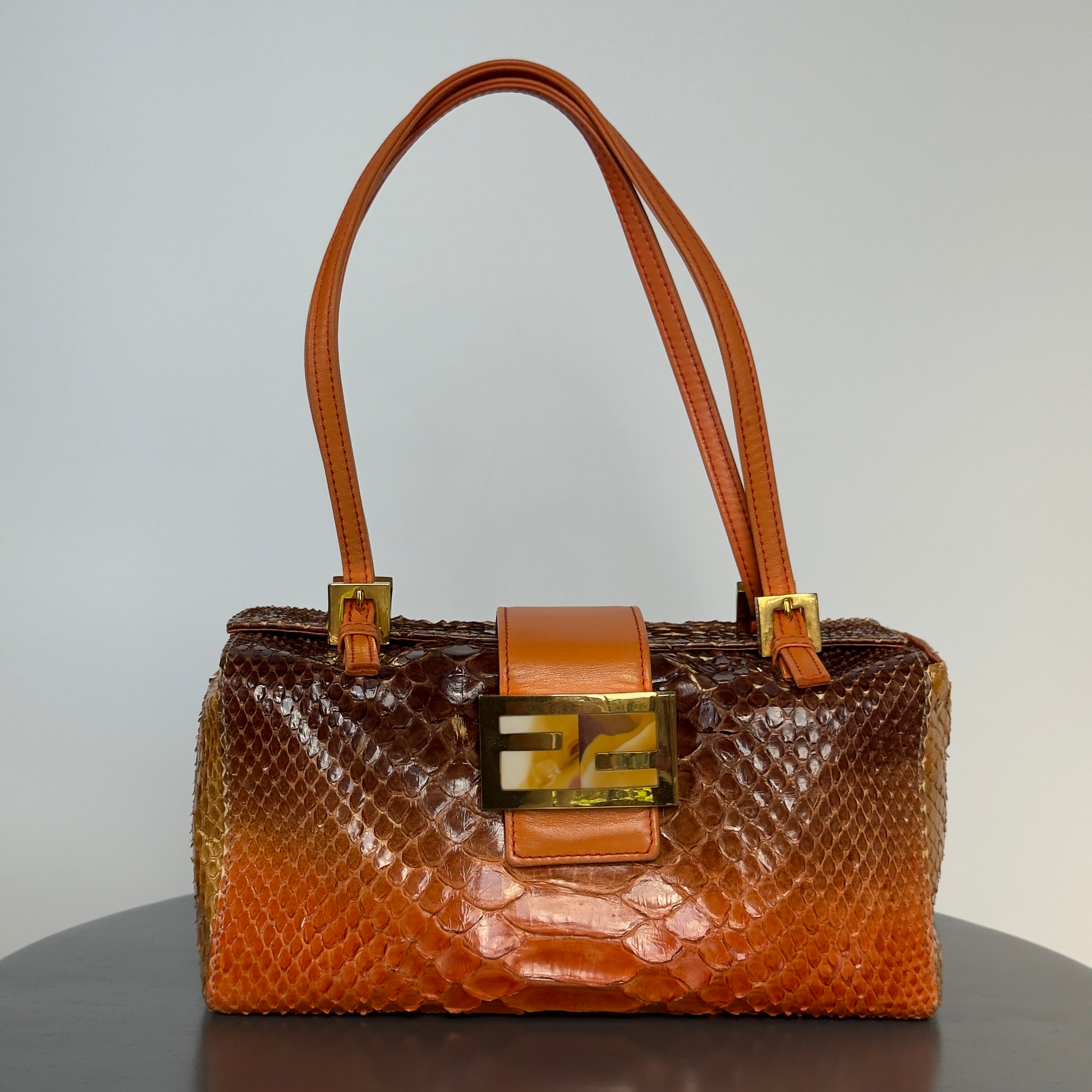 Rare Vintage Fendi Python Bento Box - Queen May