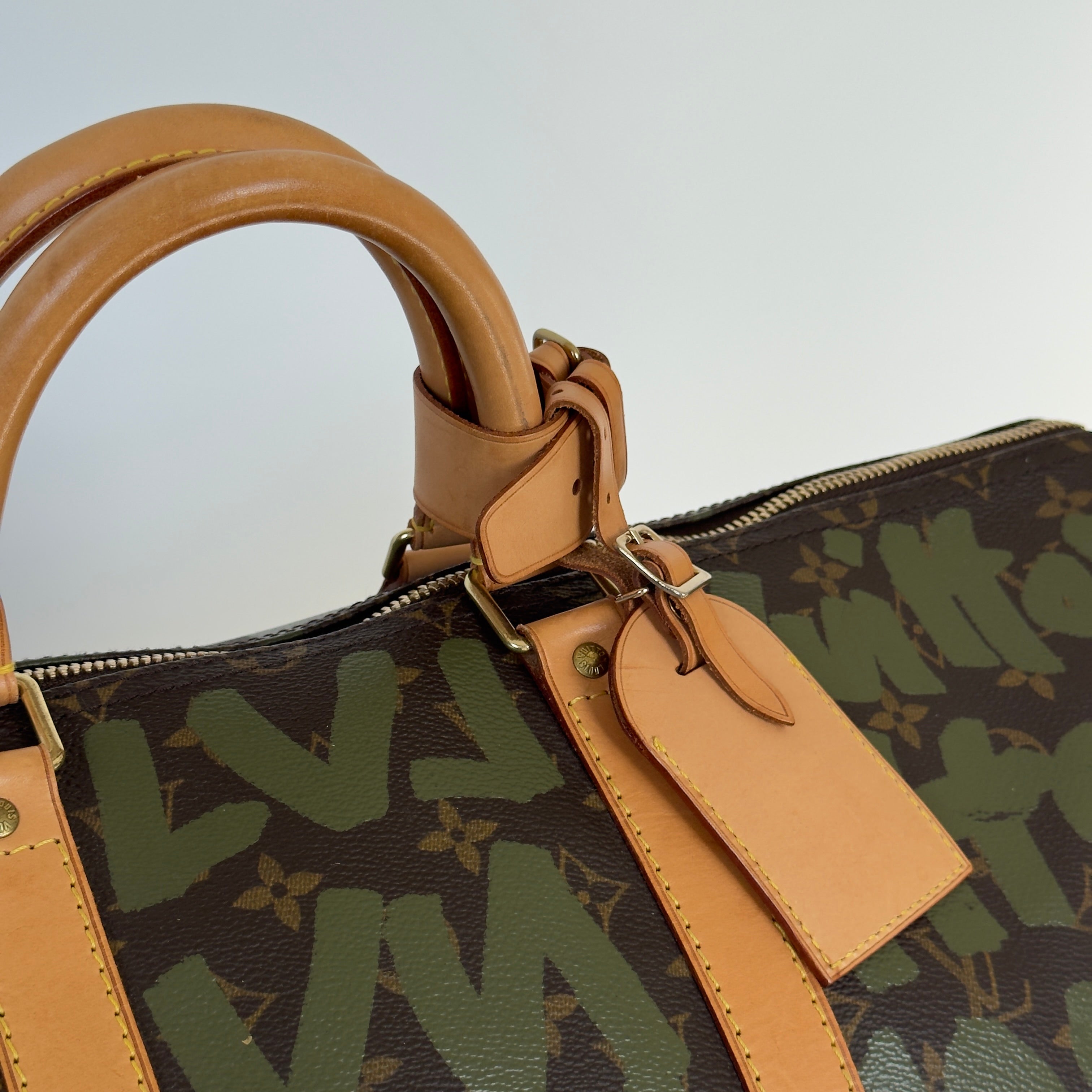 Louis Vuitton Stephen Sprouse Monogram Graffiti Keepall 50 Dark Green - Queen May