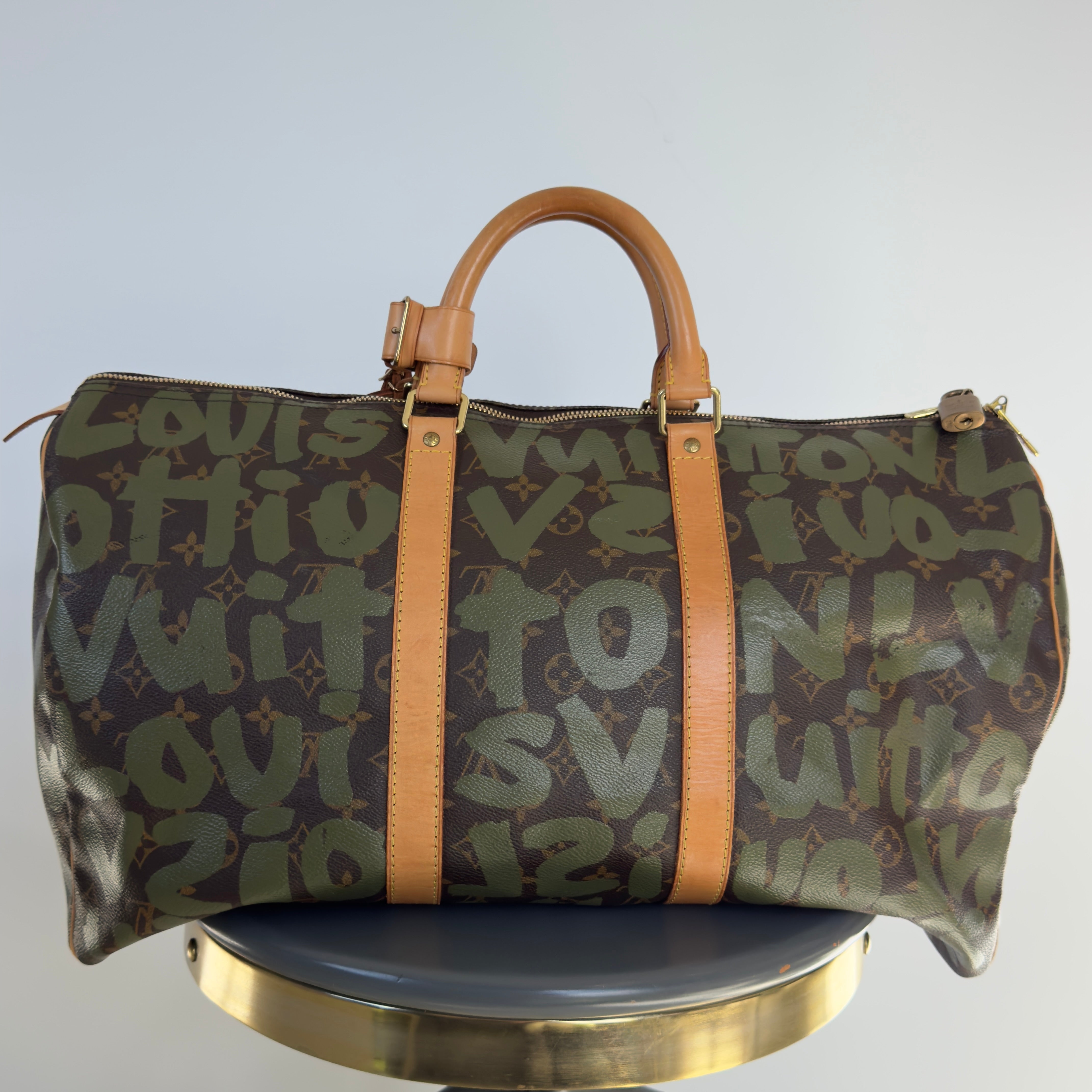 Louis Vuitton Stephen Sprouse Monogram Graffiti Keepall 50 Dark Green - Queen May