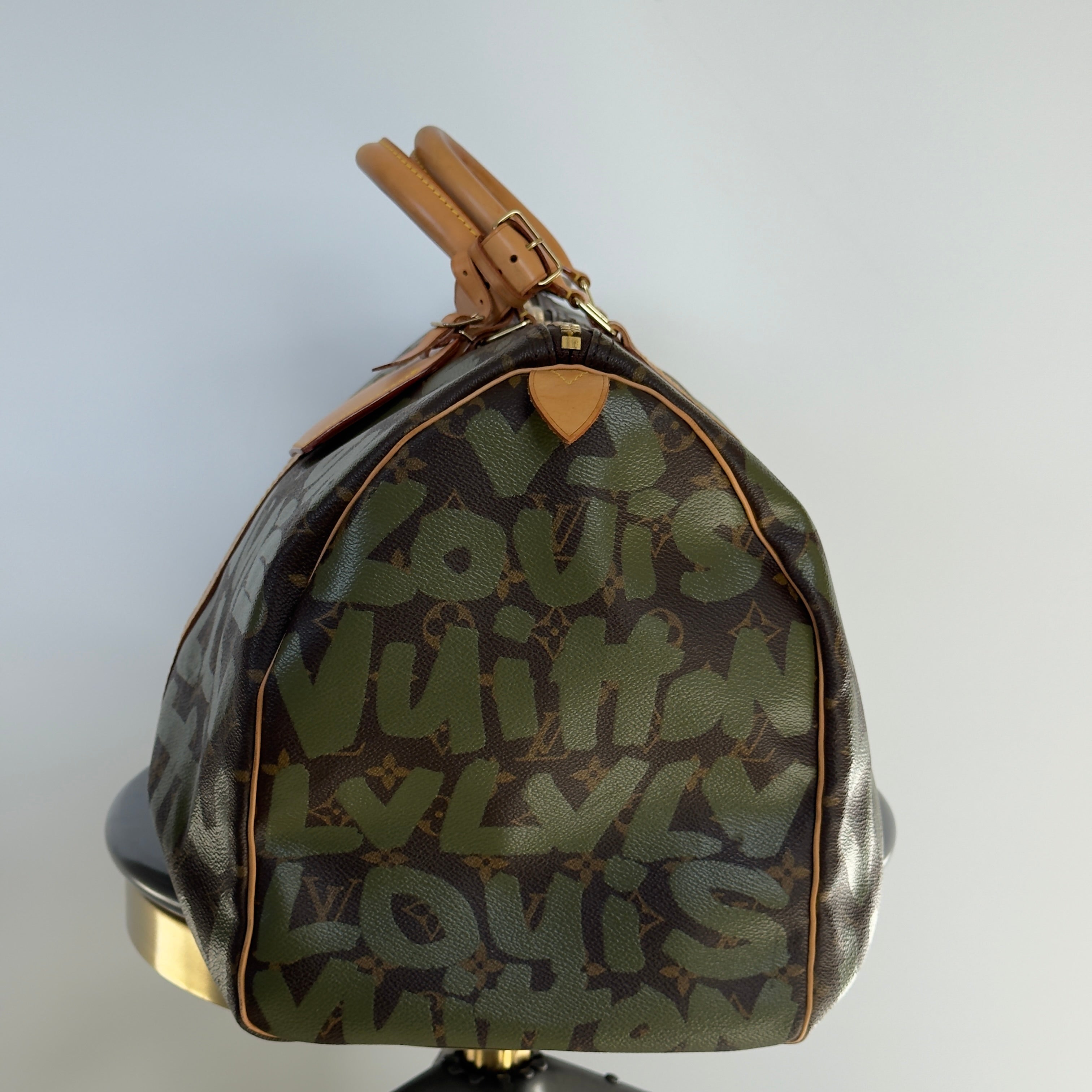 Louis Vuitton Stephen Sprouse Monogram Graffiti Keepall 50 Dark Green - Queen May