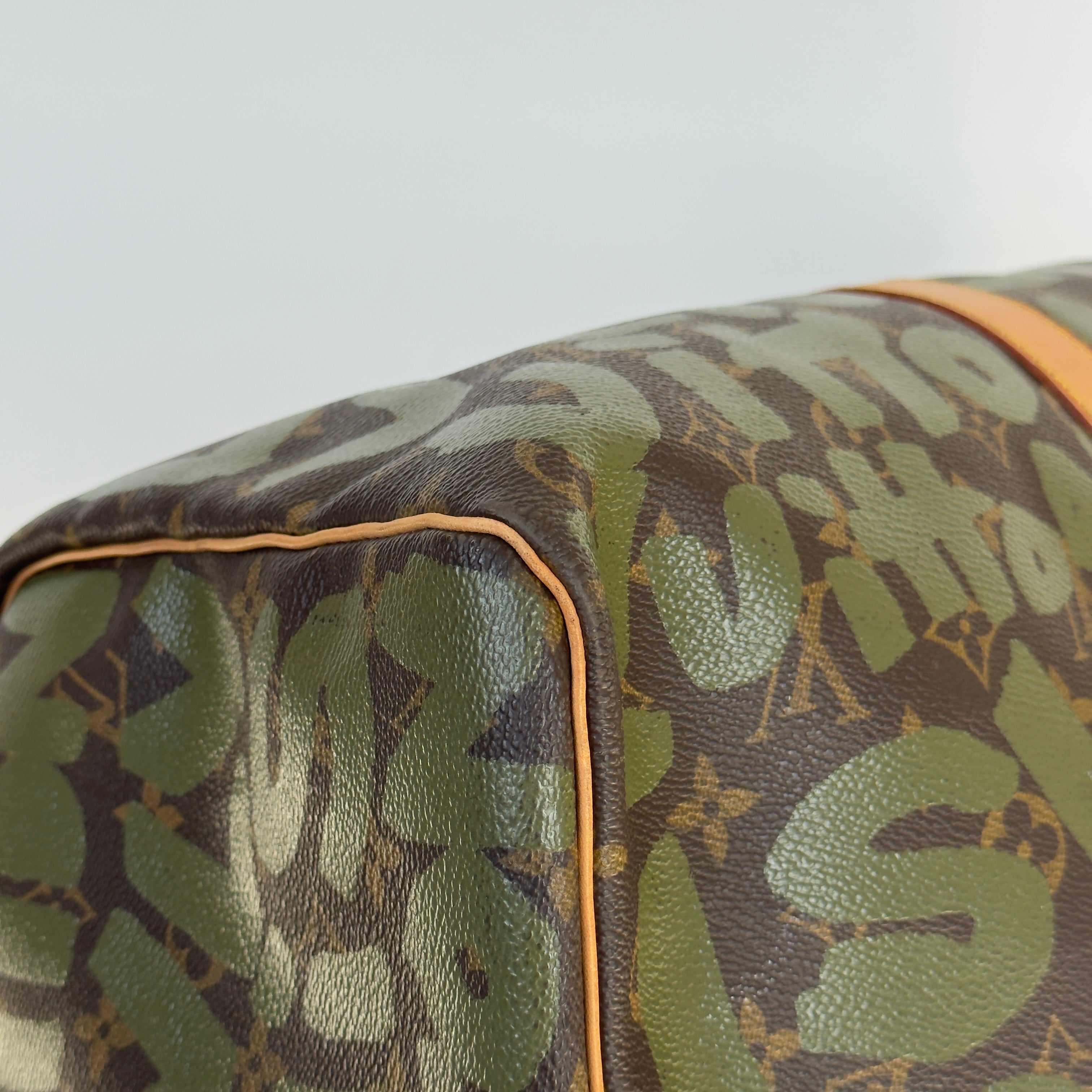 Louis Vuitton Stephen Sprouse Monogram Graffiti Keepall 50 Dark Green - Queen May