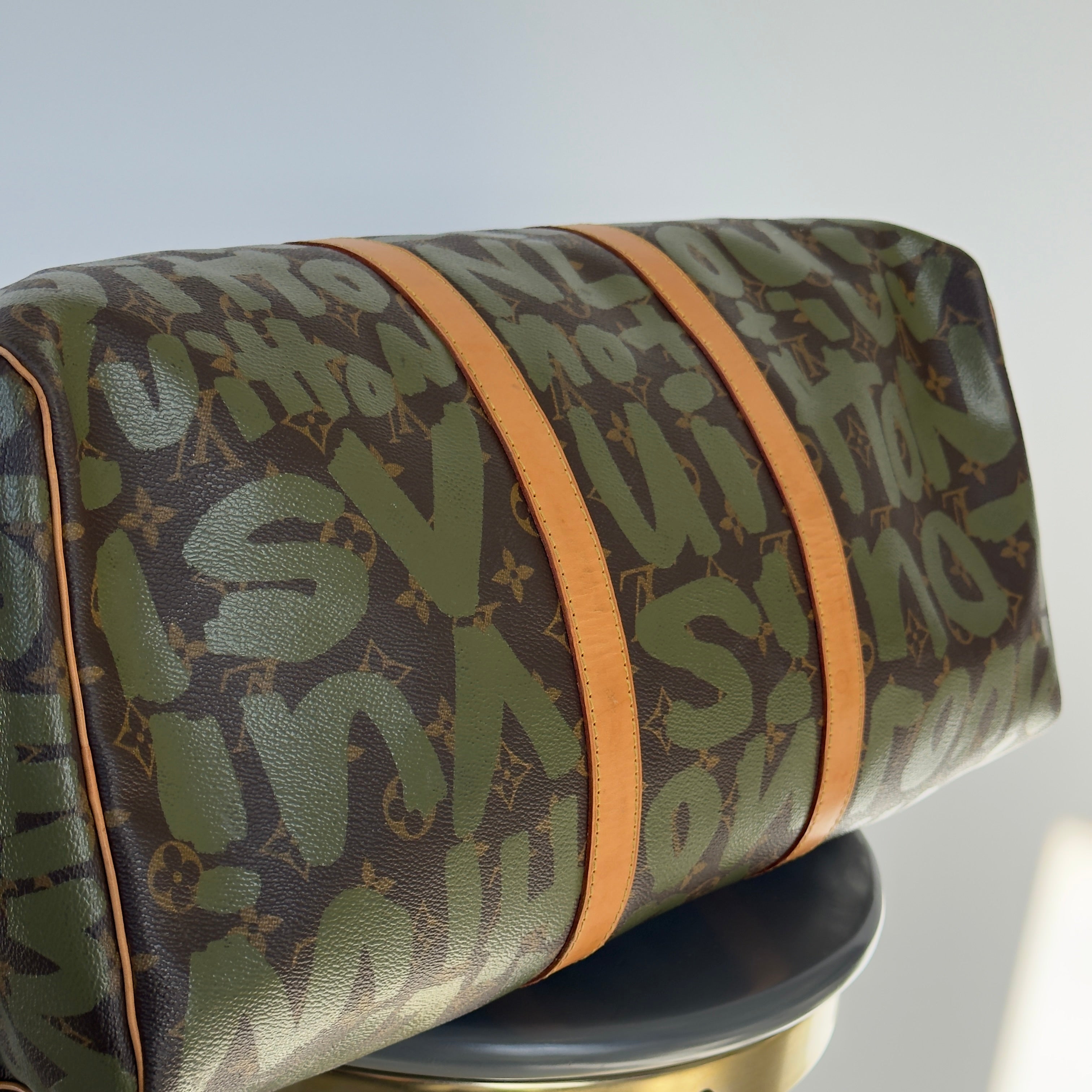 Louis Vuitton Stephen Sprouse Monogram Graffiti Keepall 50 Dark Green - Queen May