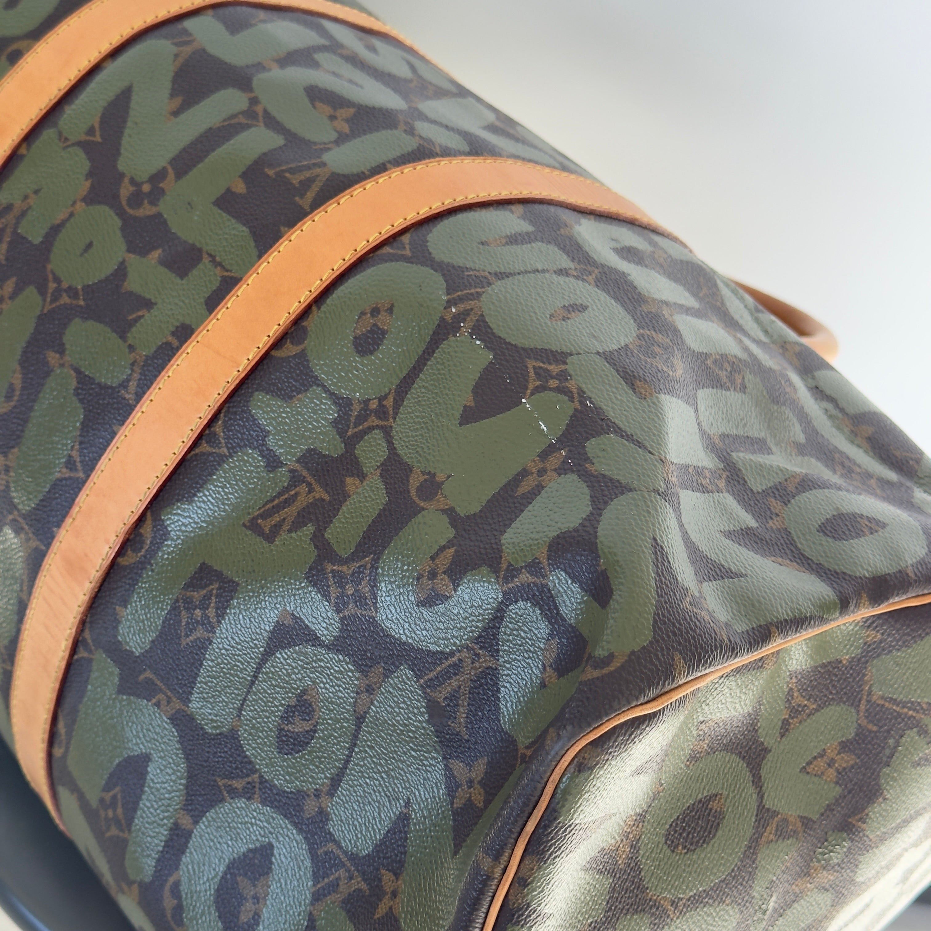 Louis Vuitton Stephen Sprouse Monogram Graffiti Keepall 50 Dark Green - Queen May