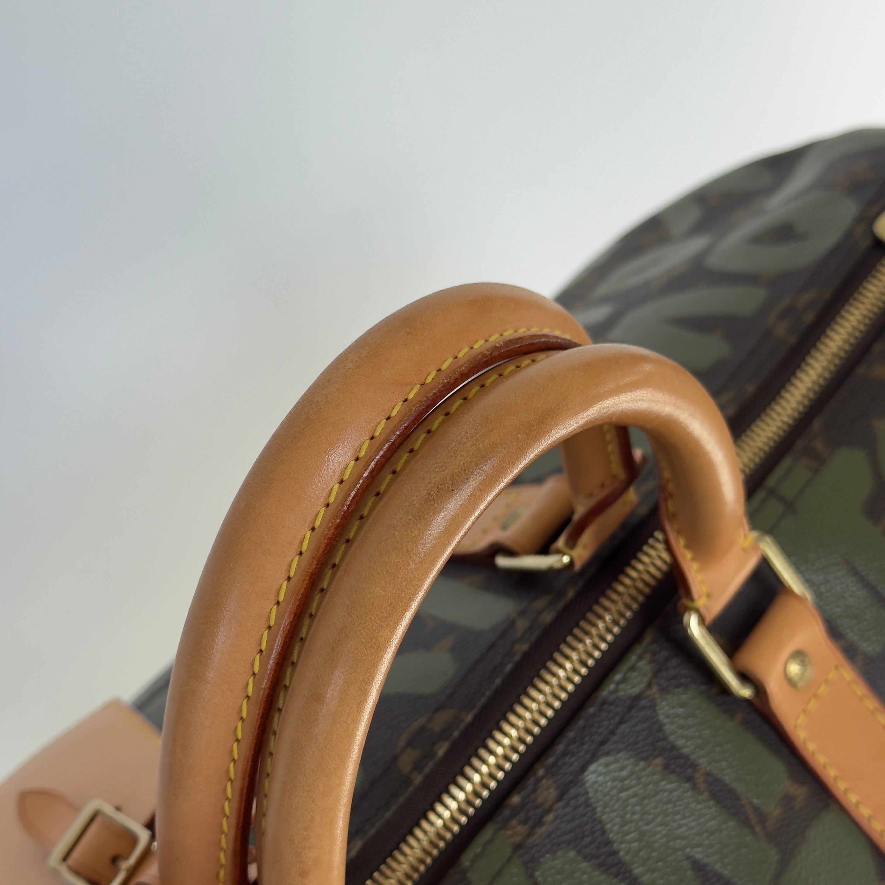 Louis Vuitton Stephen Sprouse Monogram Graffiti Keepall 50 Dark Green - Queen May