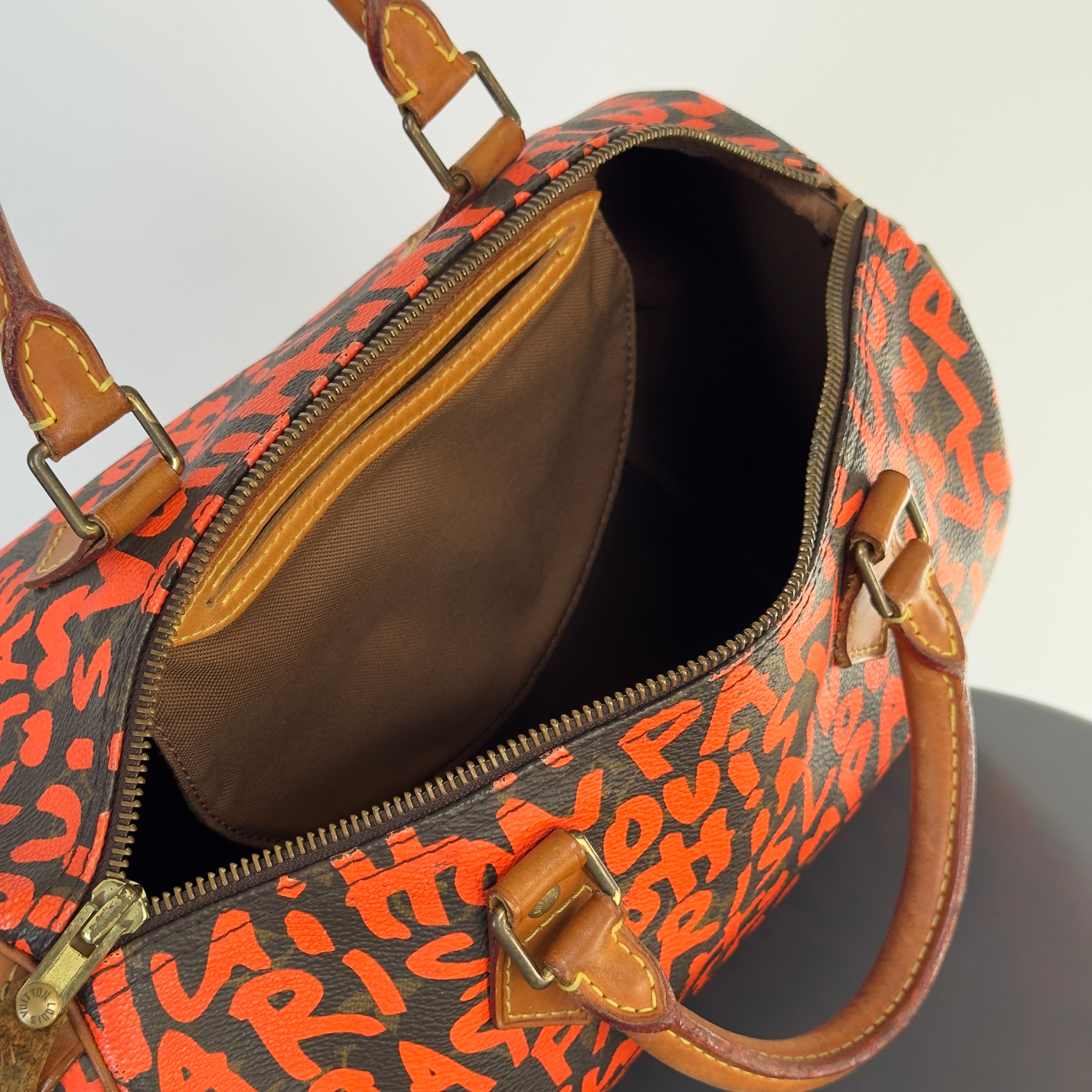 Louis Vuitton Stephen Sprouse Orange Graffiti Speedy 30 - Queen May