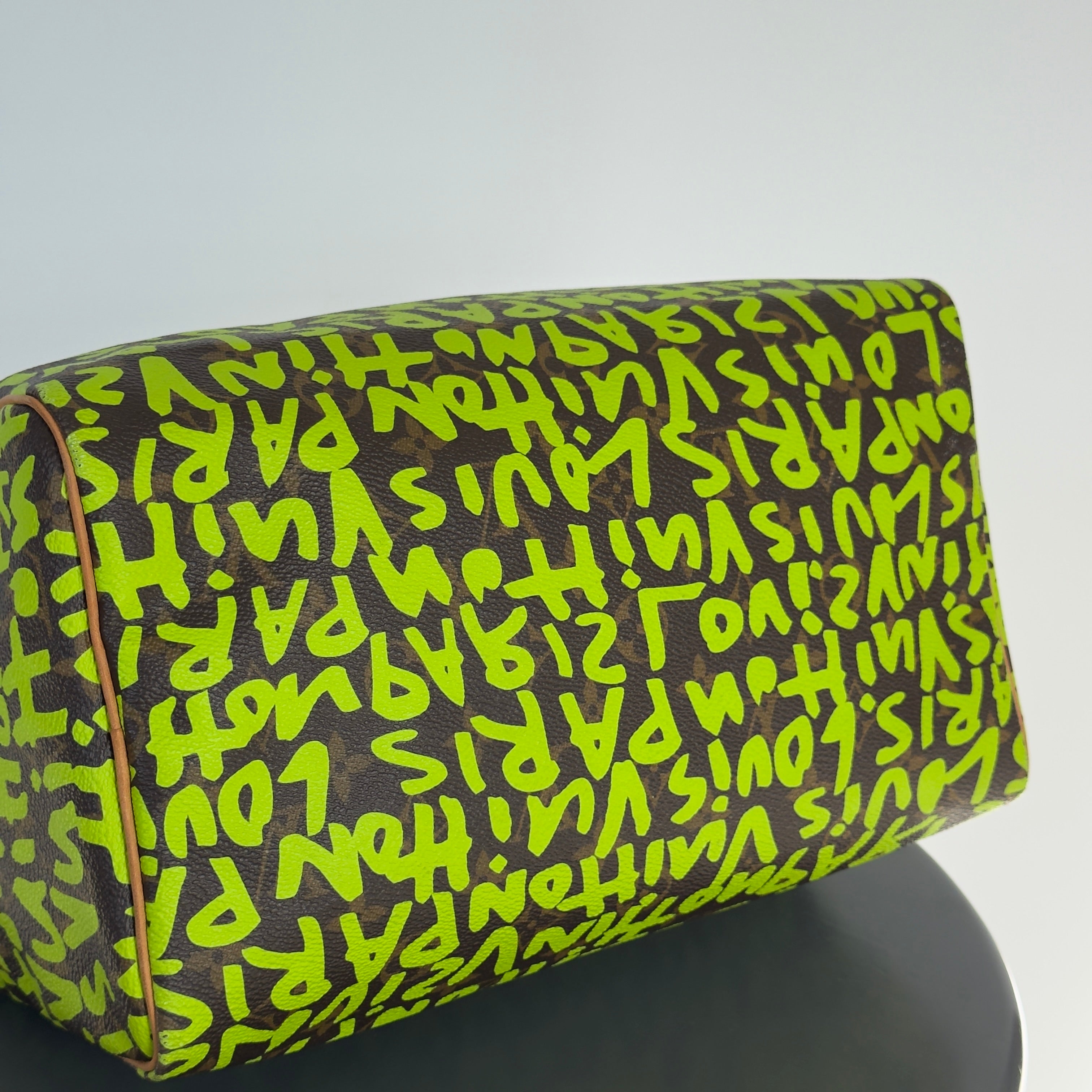 Louis Vuitton Monogram Graffiti Speedy 30 Stephen Sprouse Neon Green - Queen May