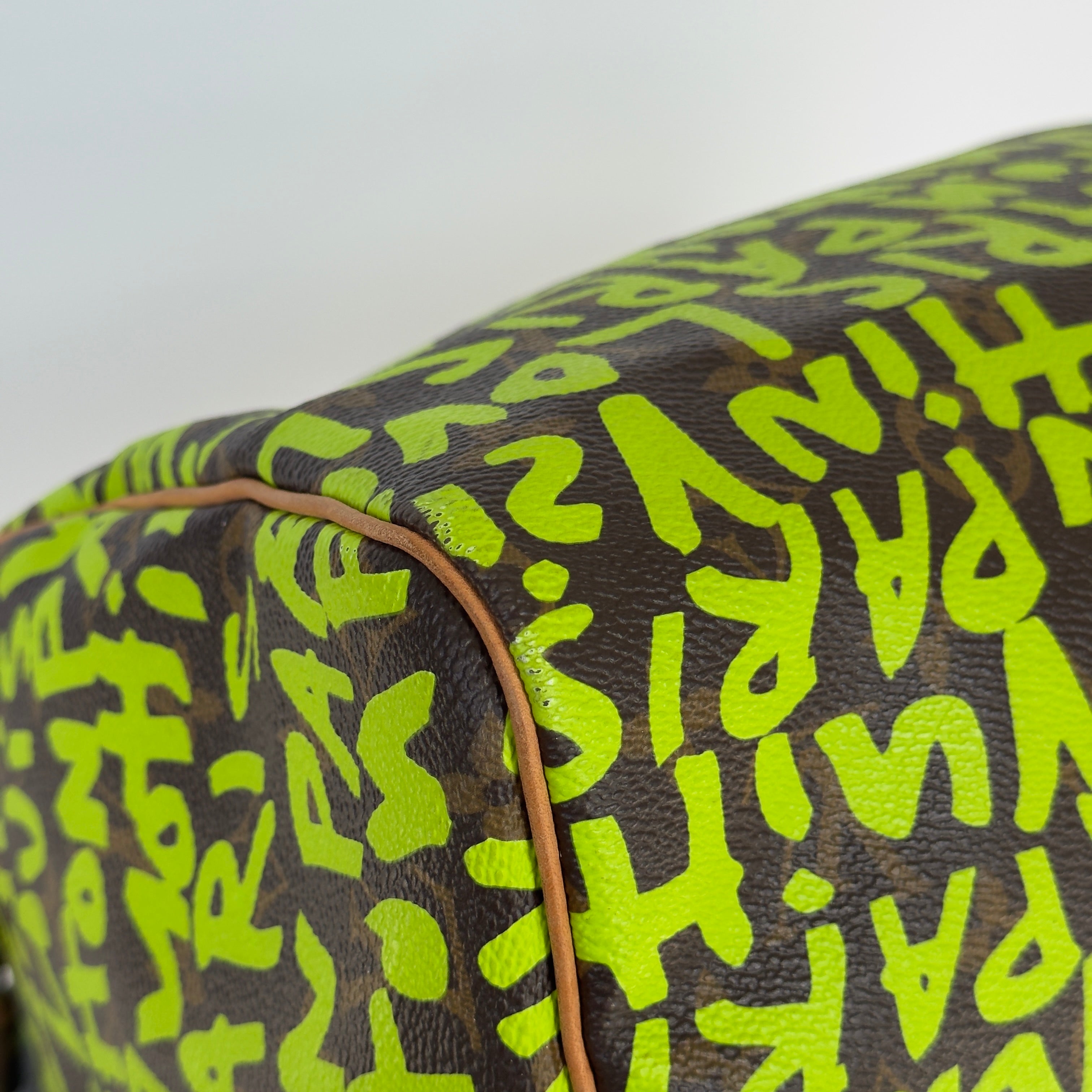 Louis Vuitton Monogram Graffiti Speedy 30 Stephen Sprouse Neon Green - Queen May