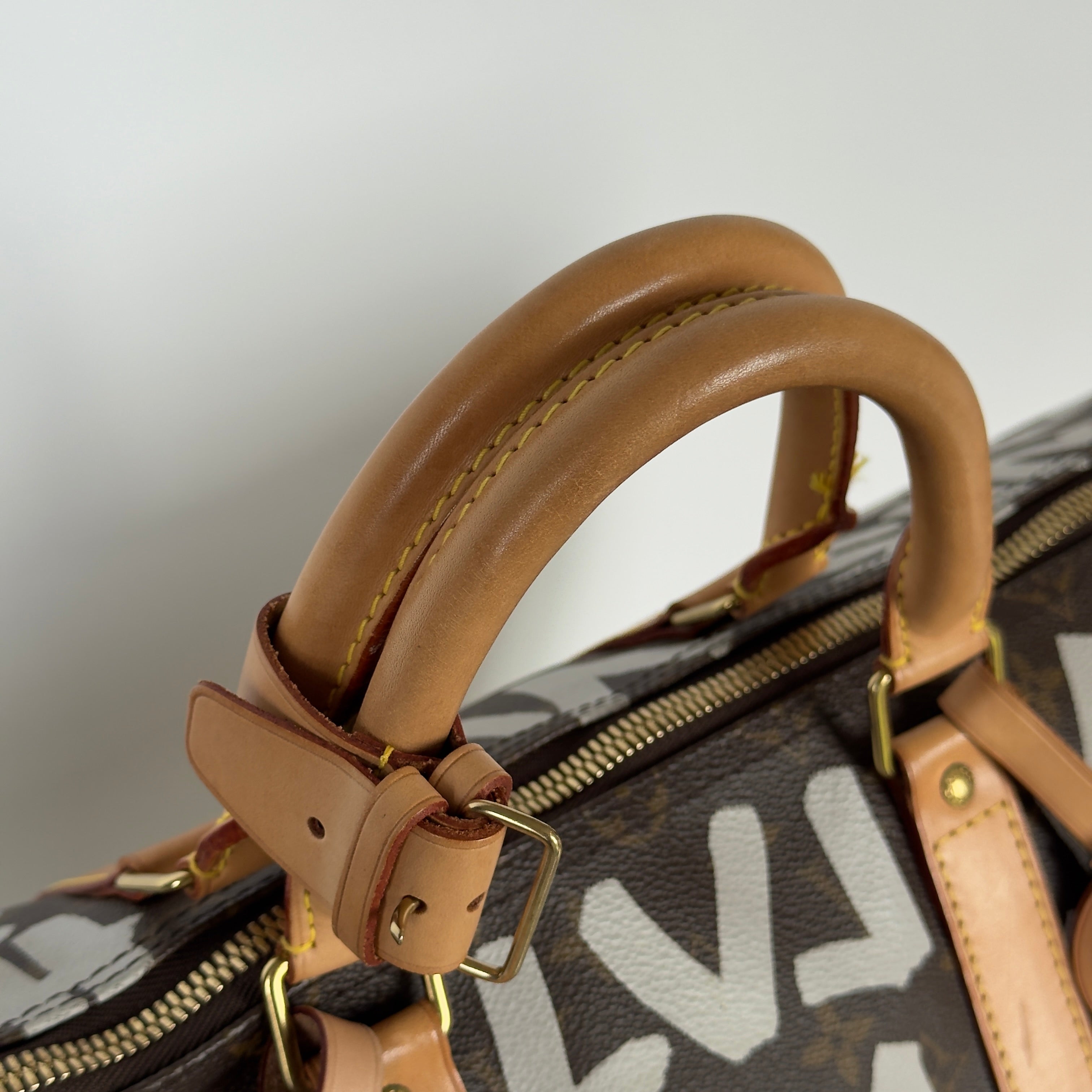 Louis Vuitton Monogram Canvas Keepall Stephen Sprouse Graffiti 50 White - Queen May