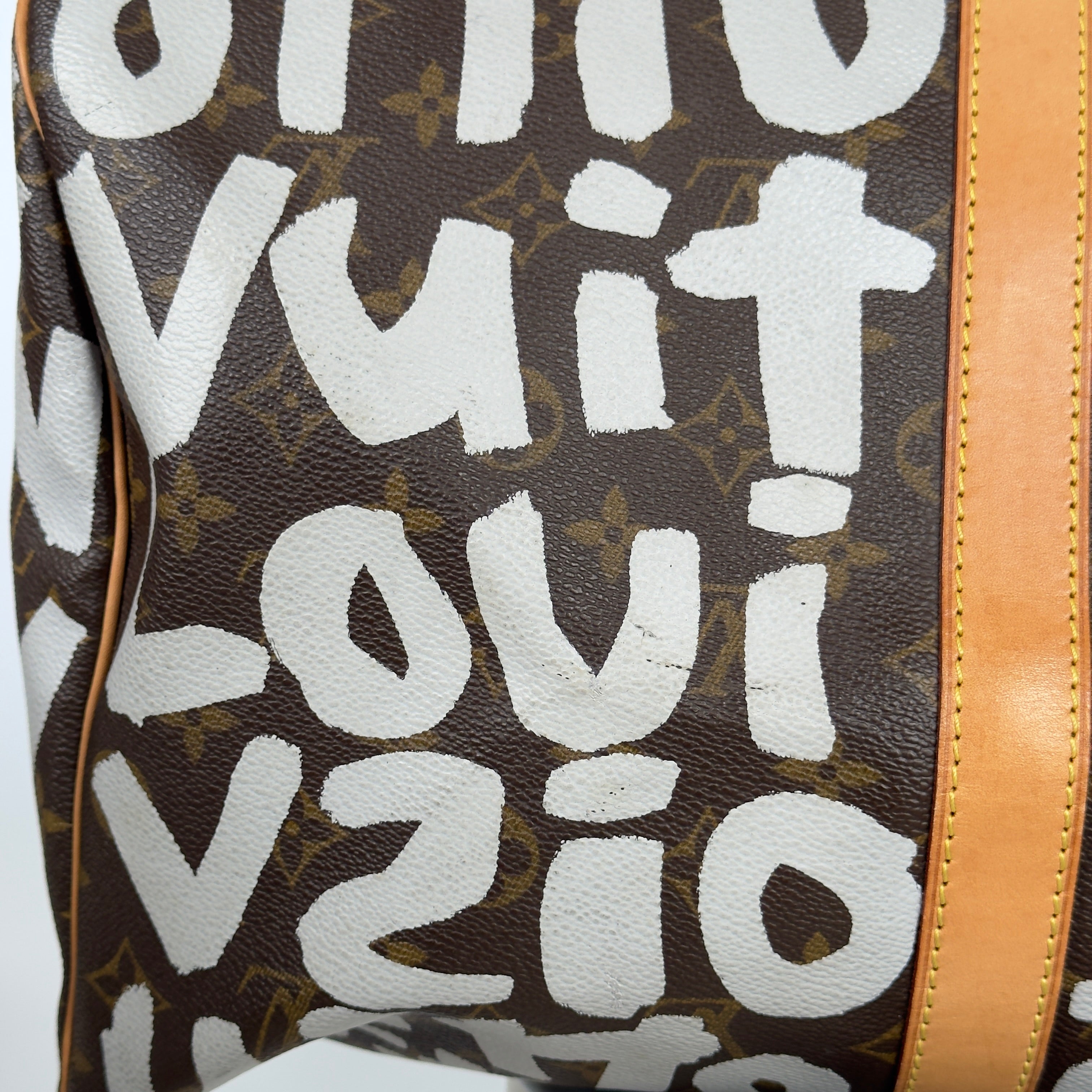 Louis Vuitton Monogram Canvas Keepall Stephen Sprouse Graffiti 50 White - Queen May